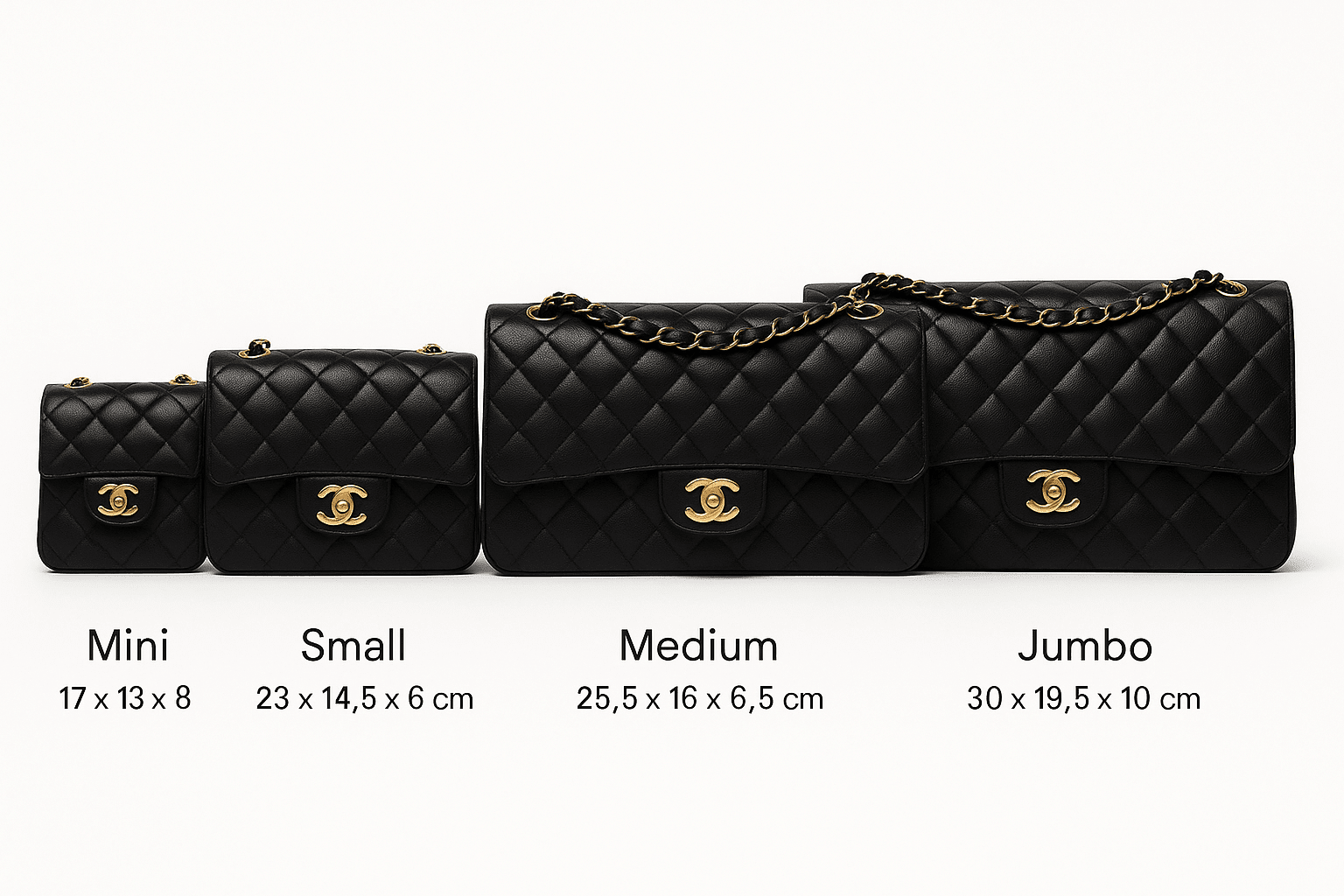What size Chanel Timeless bag should you choose? A guide by Soline