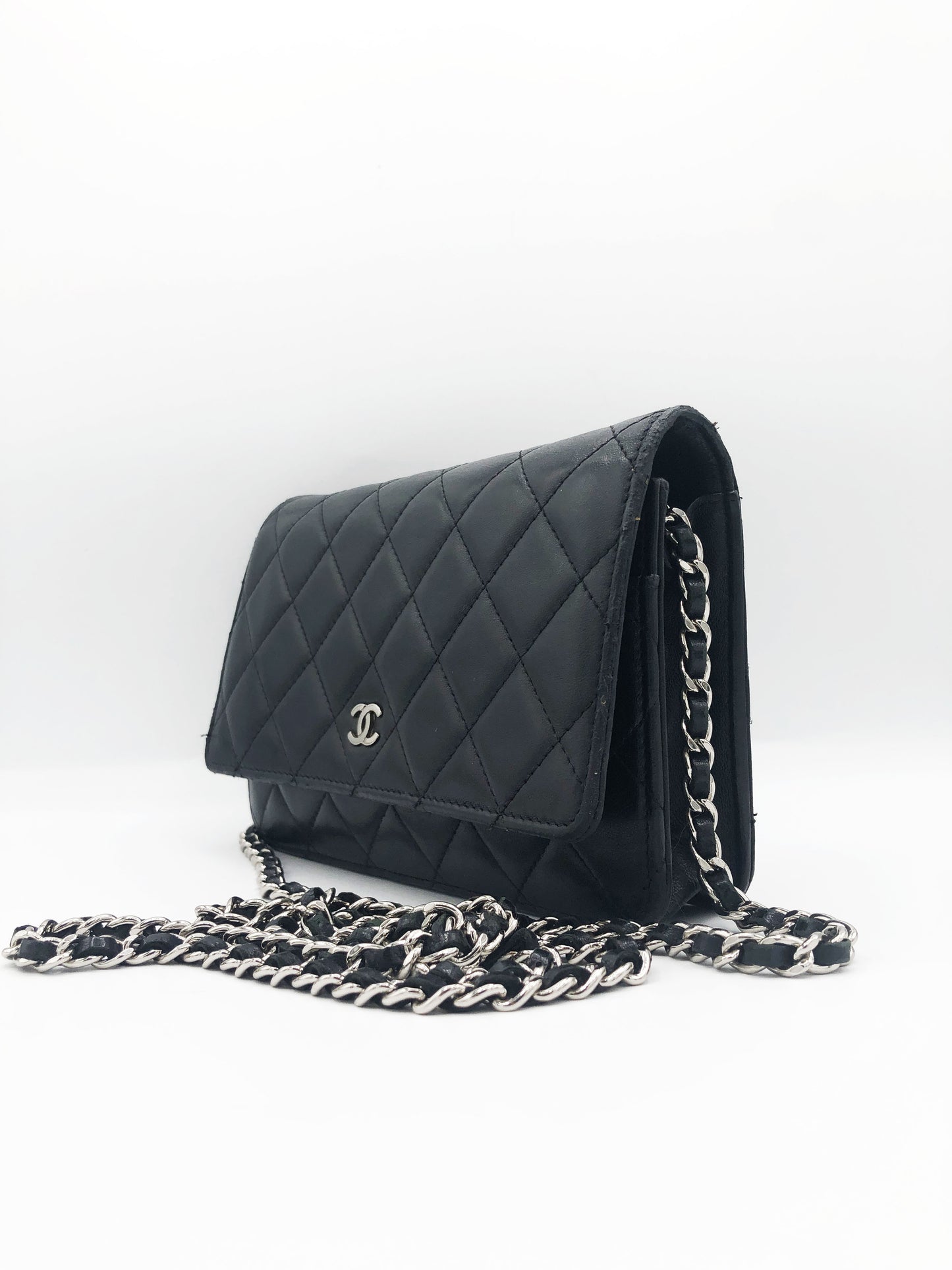 SAC CHANEL BANDOULIERE WALLET ON CHAIN ( WOC ) AGNEAU NOIR