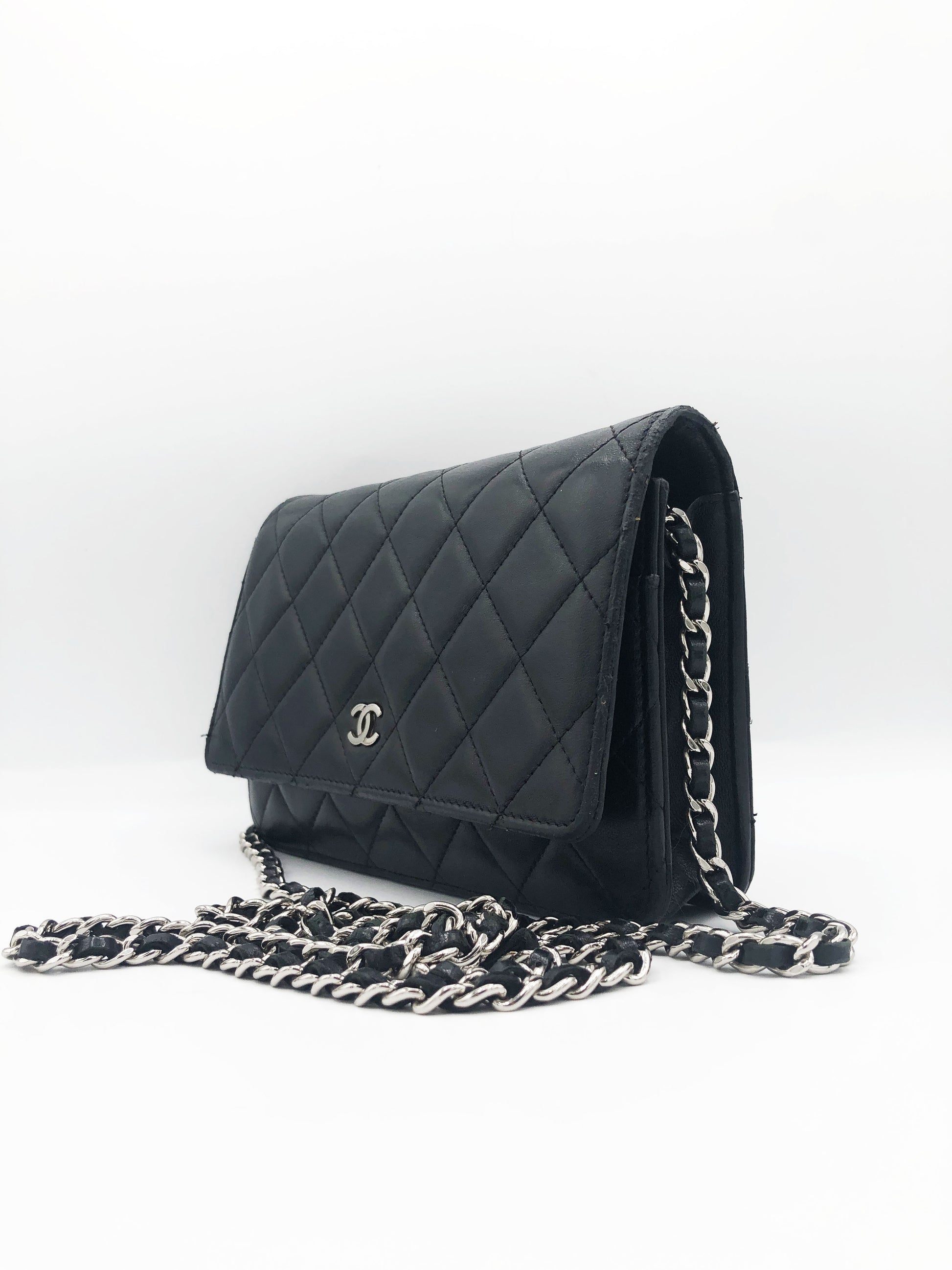 SAC CHANEL BANDOULIERE WALLET ON CHAIN ( WOC ) AGNEAU NOIR