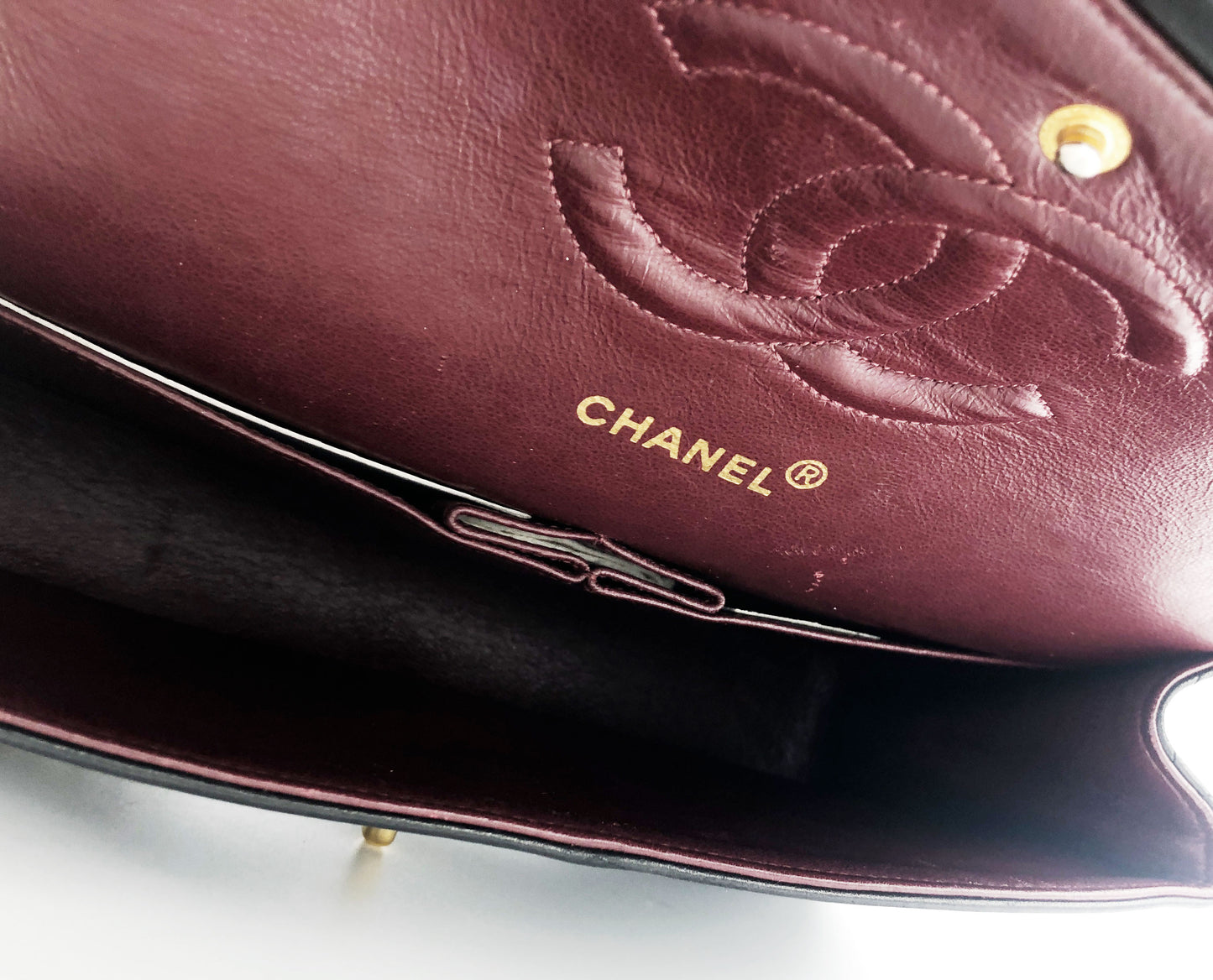 SAC CHANEL BANDOULIERE TIMELESS / CLASSIQUE AGNEAU NOIR
