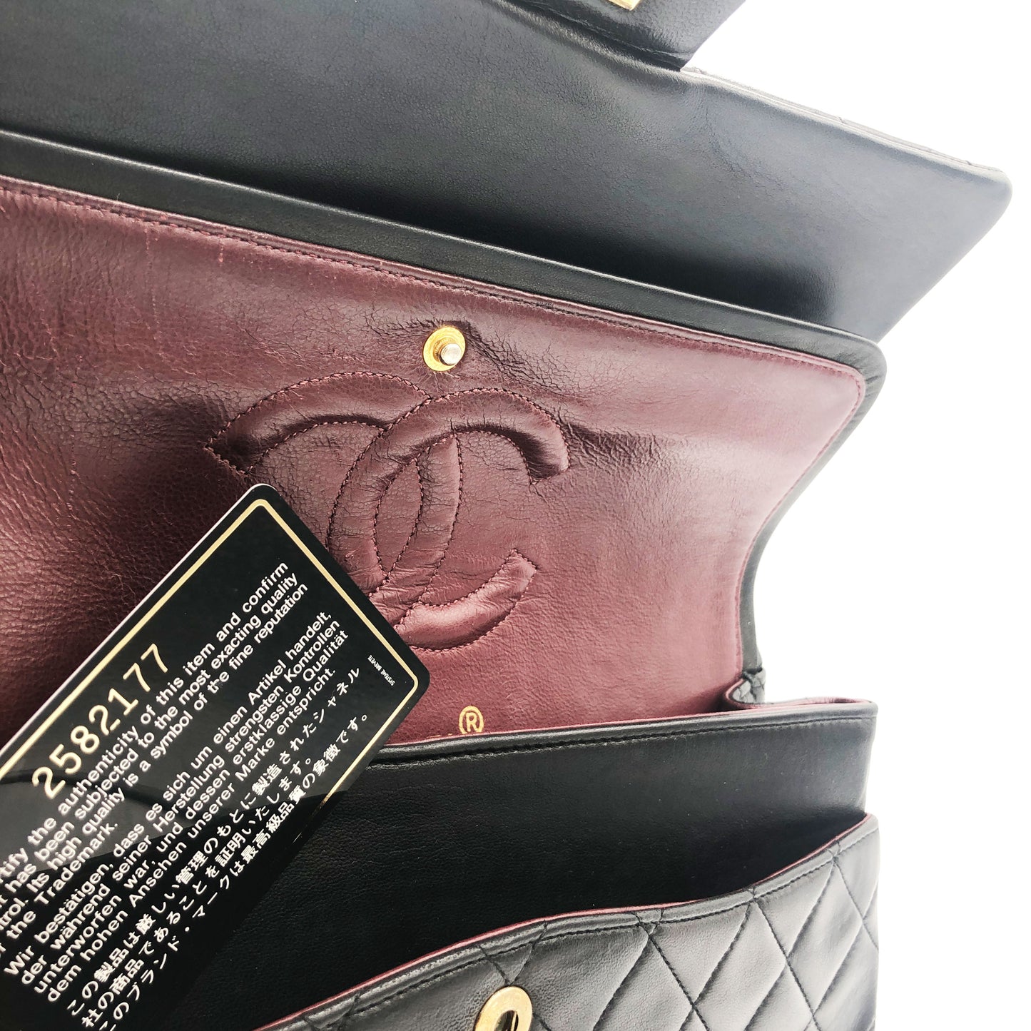 SAC CHANEL BANDOULIERE TIMELESS / CLASSIQUE AGNEAU NOIR