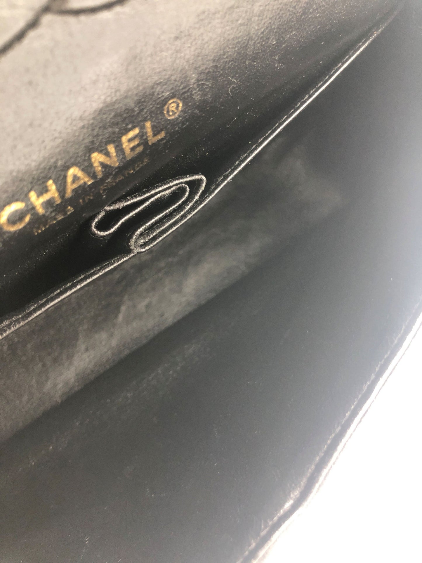Sac Chanel Classique/Timeless medium 11.12 chevron noir