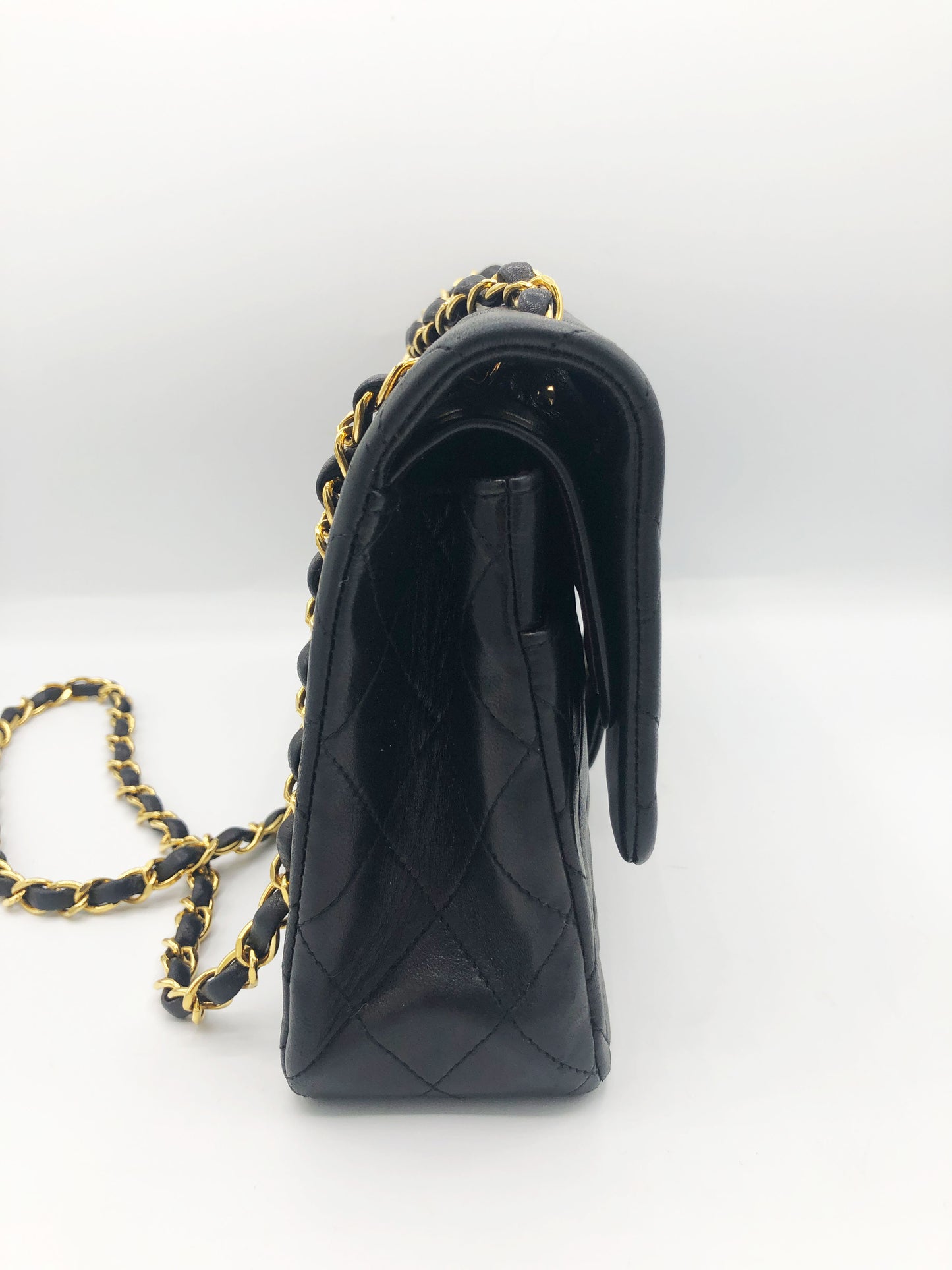 SAC CHANEL BANDOULIERE TIMELESS / CLASSIQUE AGNEAU NOIR