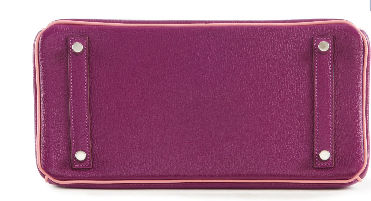 birkin hermes violet et rose