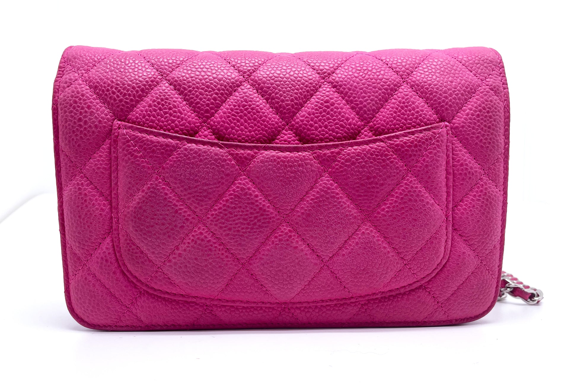 Sac à main Wallet on Chain Chanel Cuir Caviar Rose - Soline