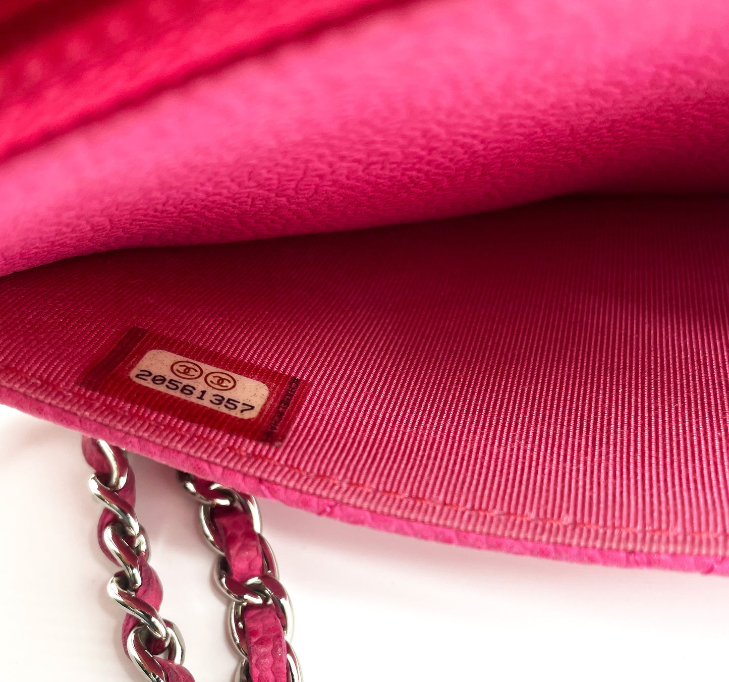 Sac à main Wallet on Chain Chanel Cuir Caviar Rose - Soline