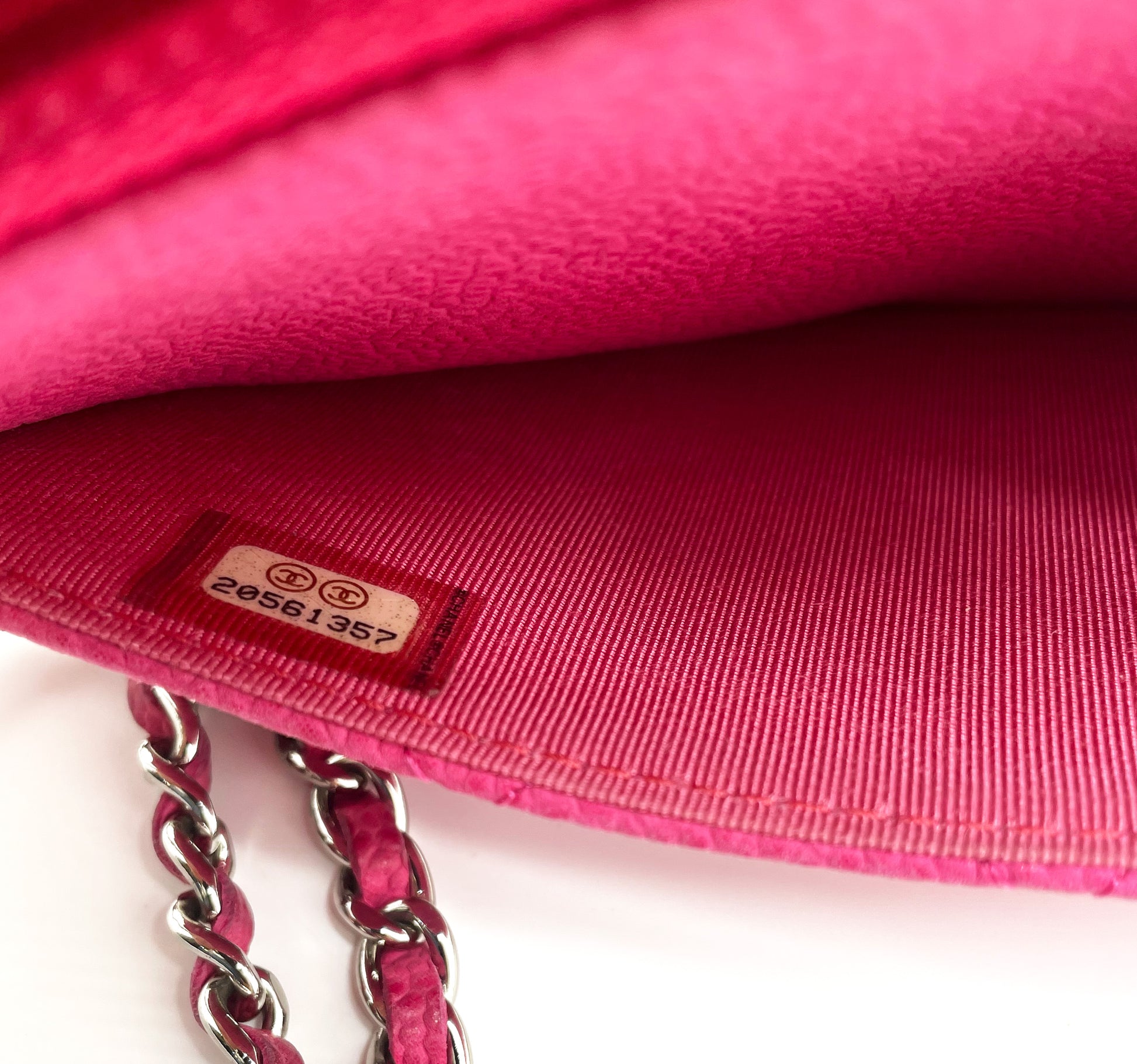 Sac à main Wallet on Chain Chanel Cuir Caviar Rose - Soline