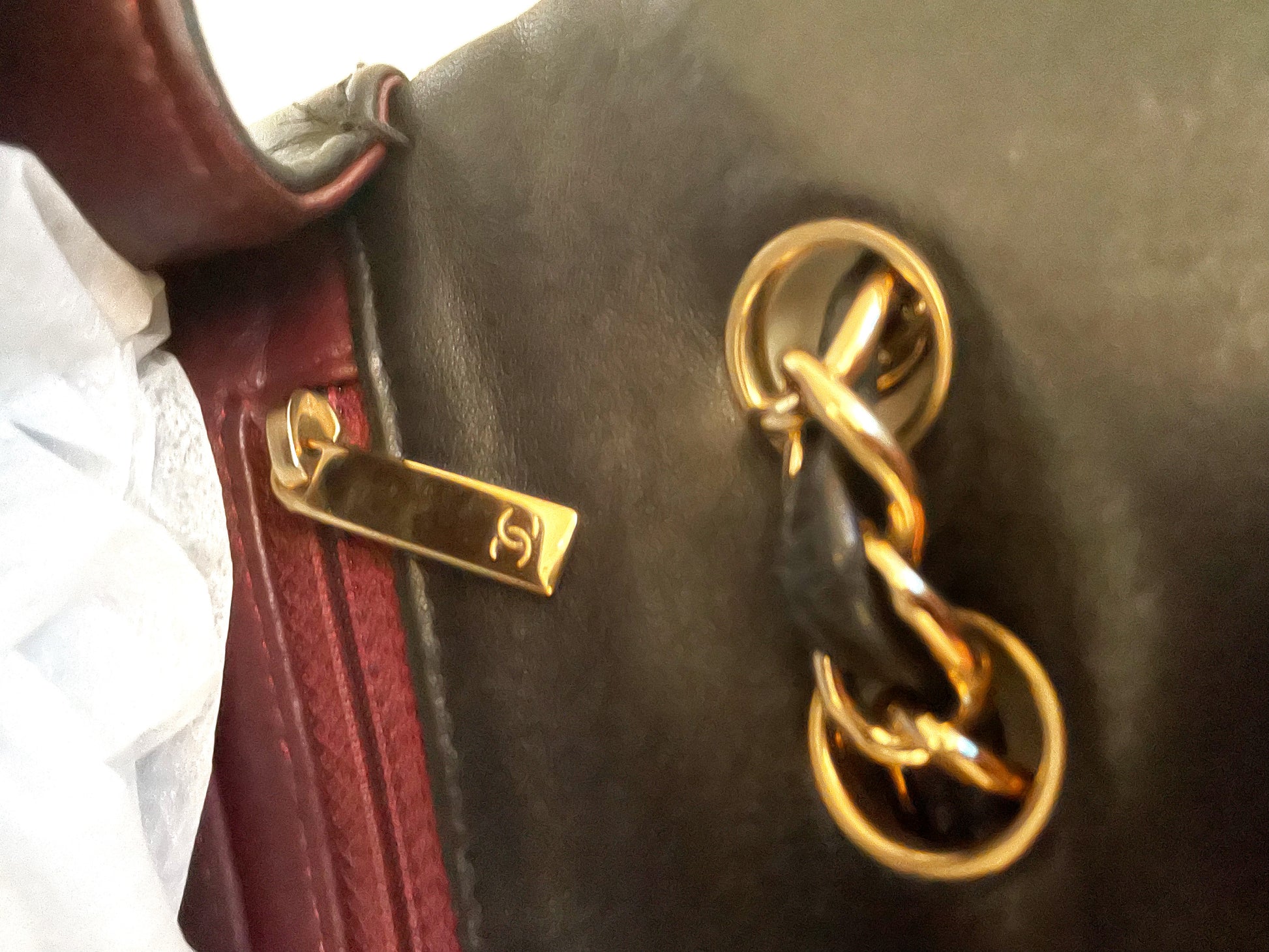 Sac à main rabat chanel Jumbo single flap en cuir noir d'agneau - Soline