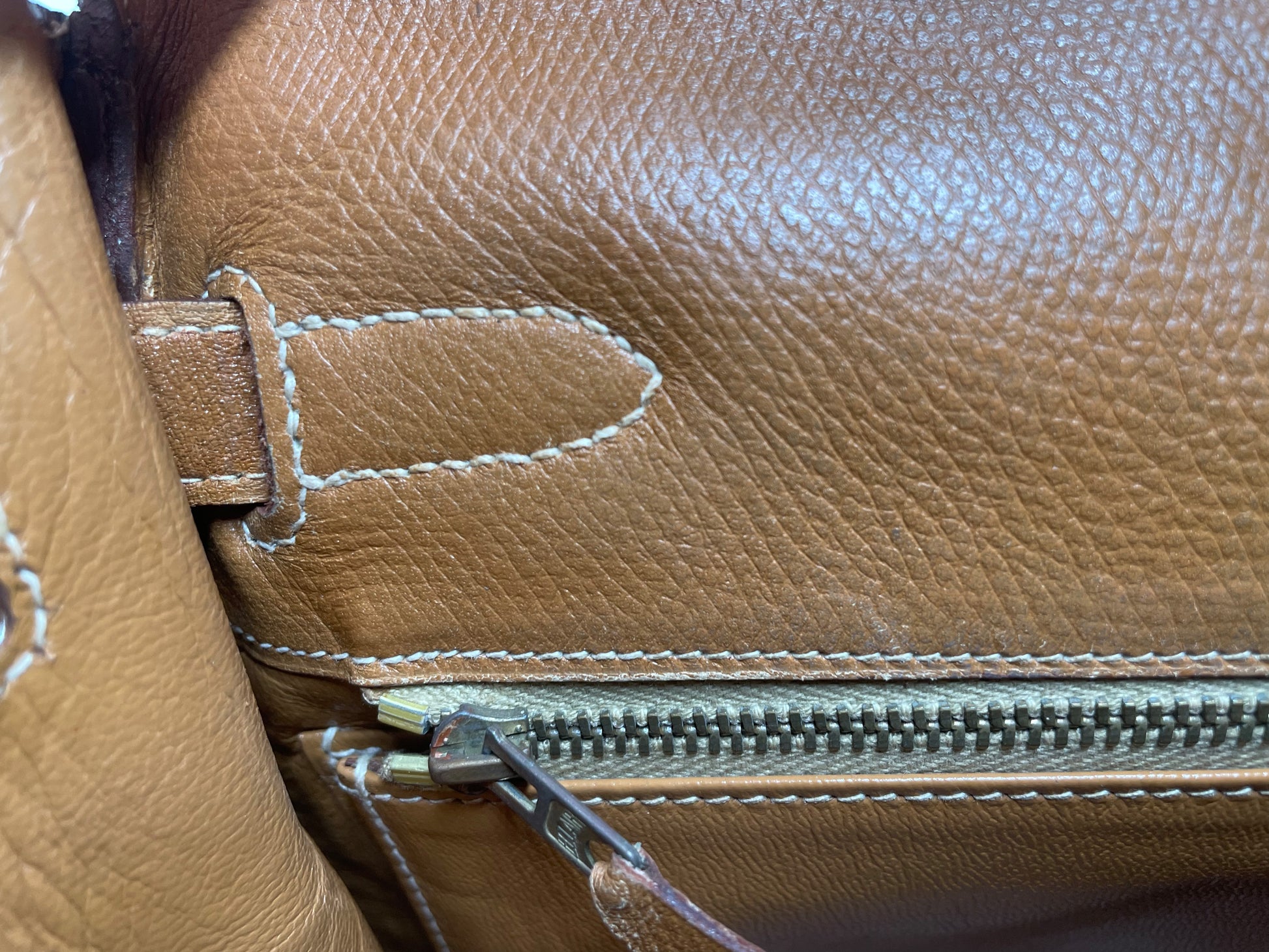 Sac Hermès Kelly 32 cm en  cuir courchevel gold - Soline