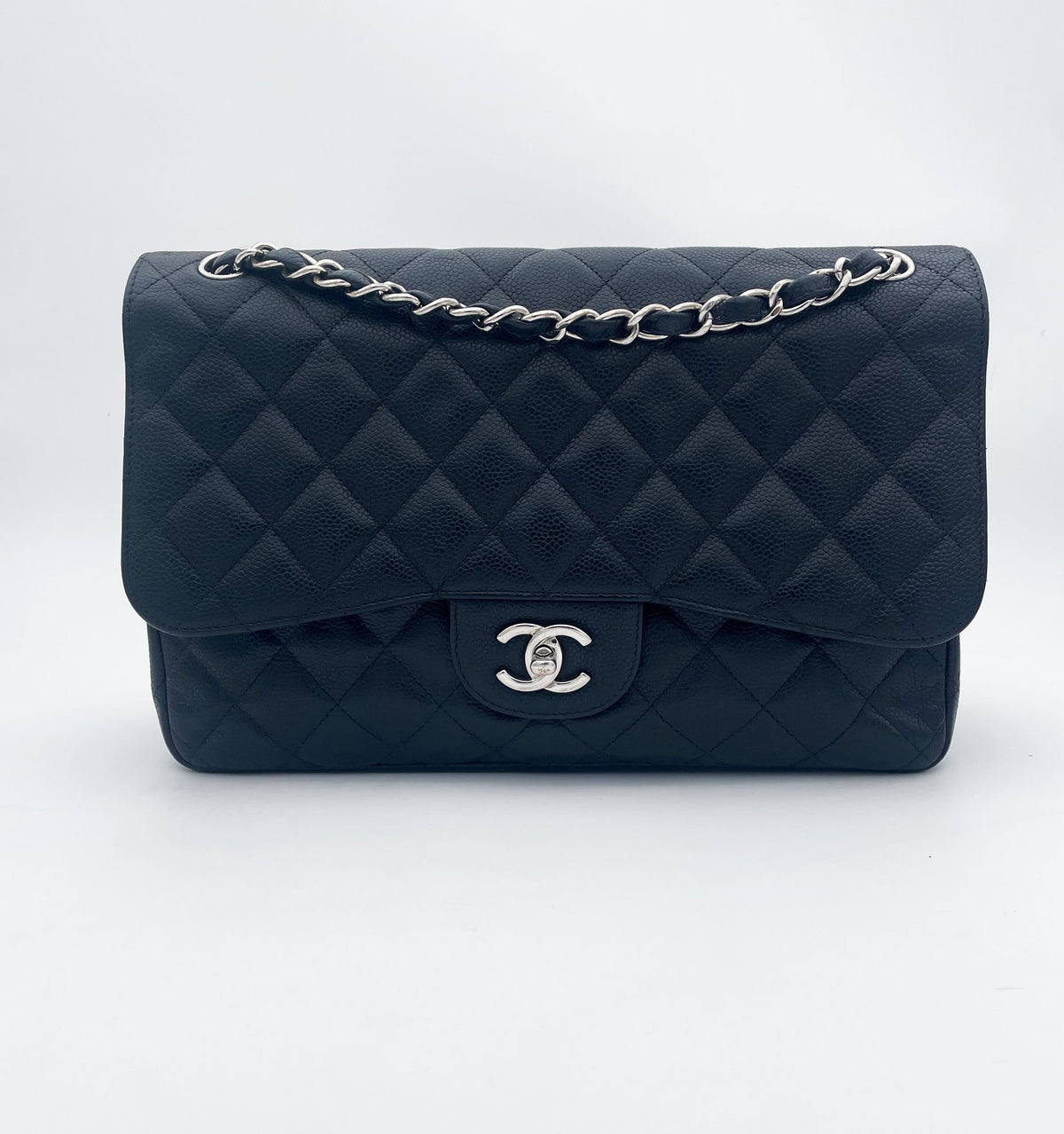 Grand Sac Chanel double rabat noir