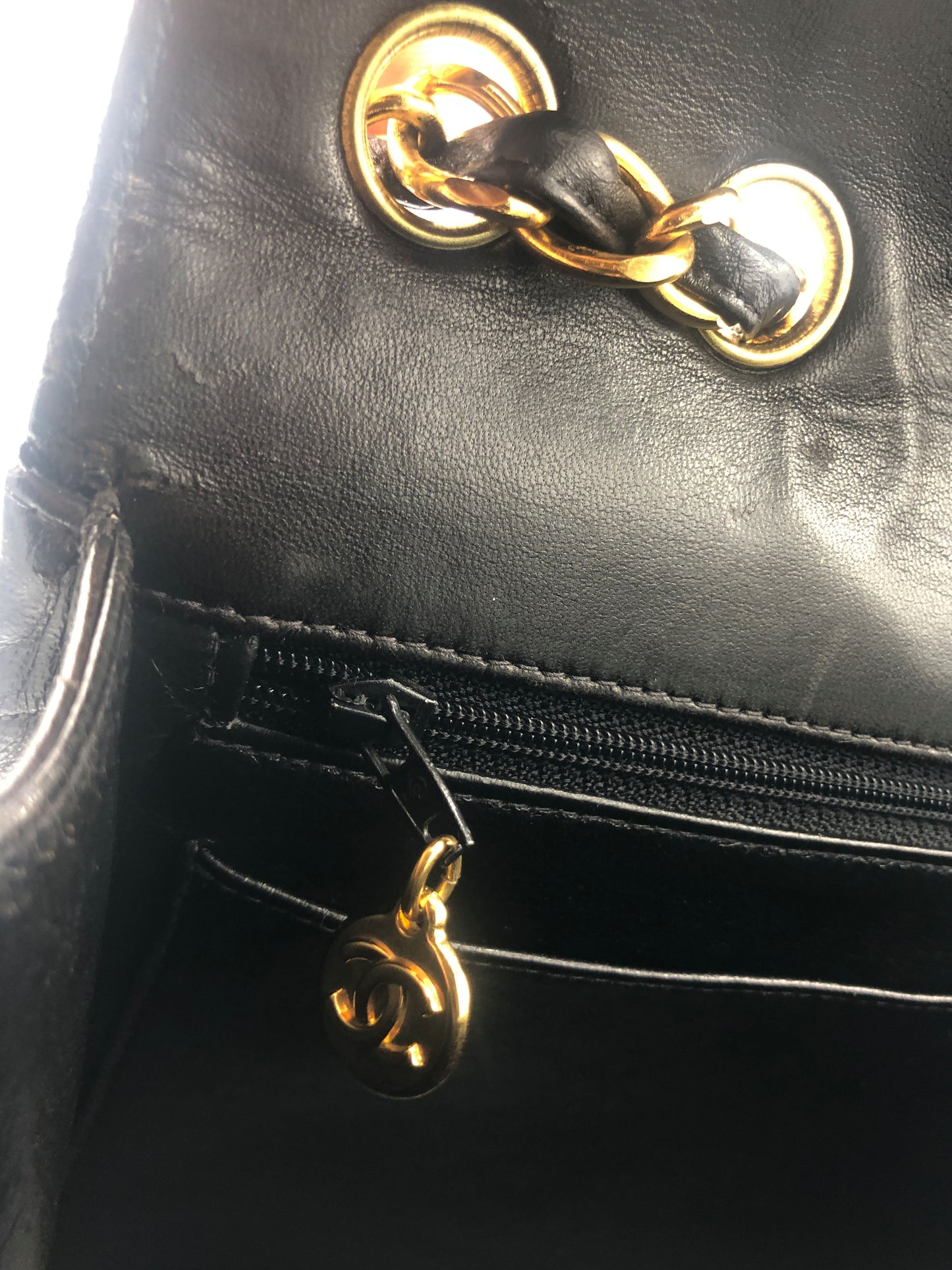 SAC CHANEL TIMELESS JUMBO AGNEAU NOIR