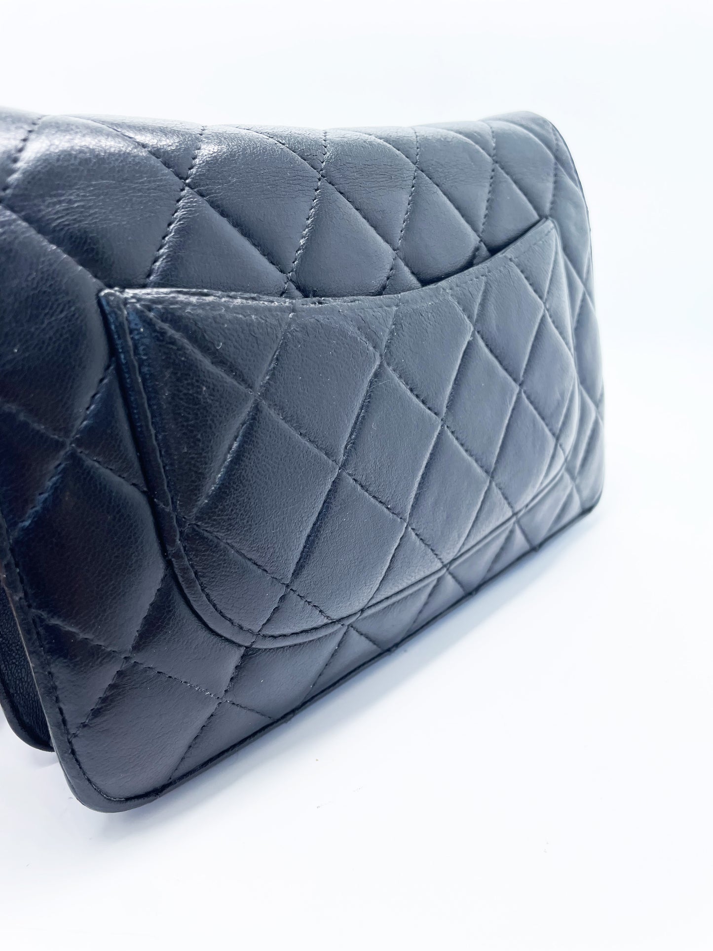 Sac Chanel bandoulière wallet on chain (woc) en cuir noir - Soline