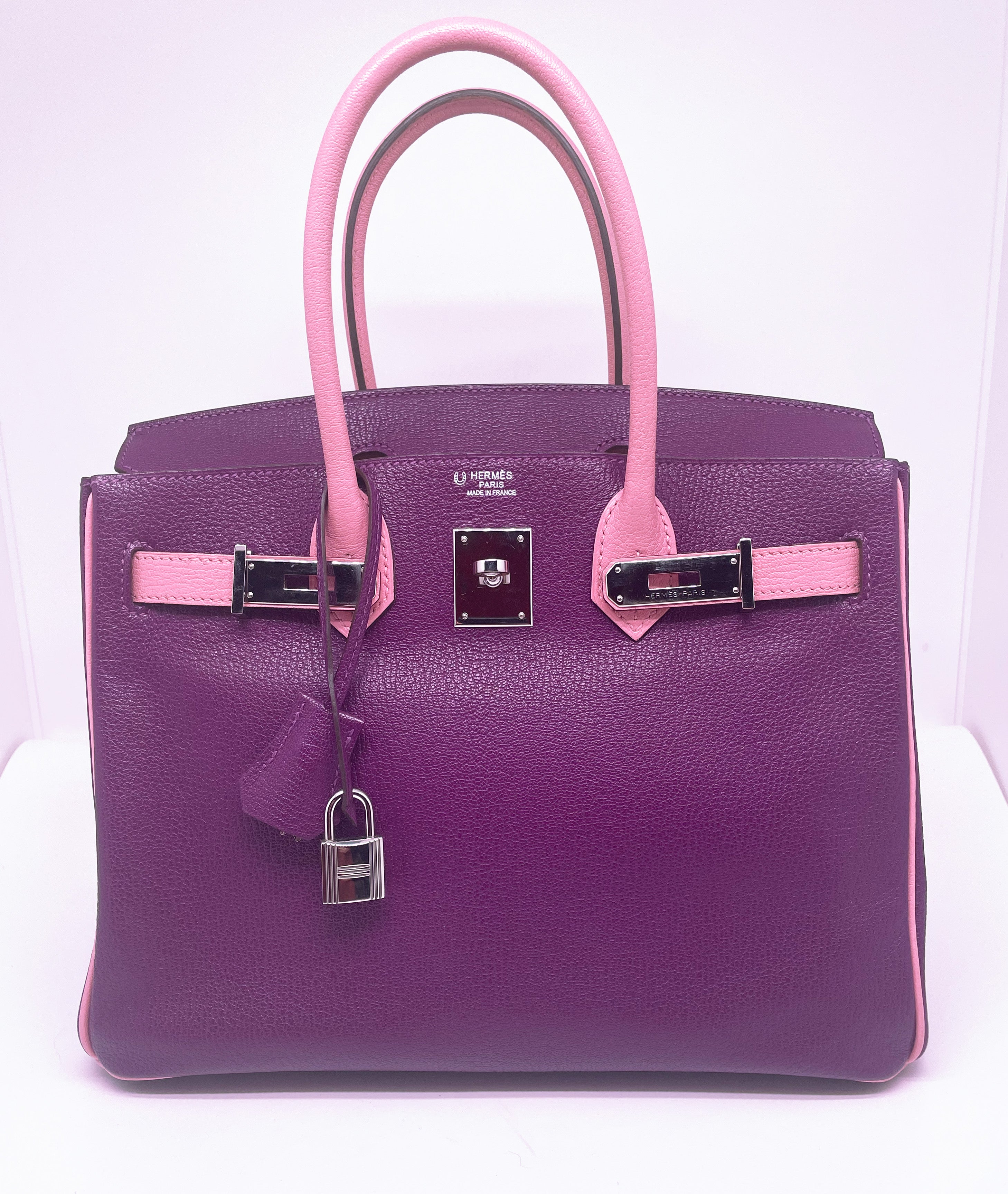 Hermes HHS Chevre Birkin 30 Bi Color