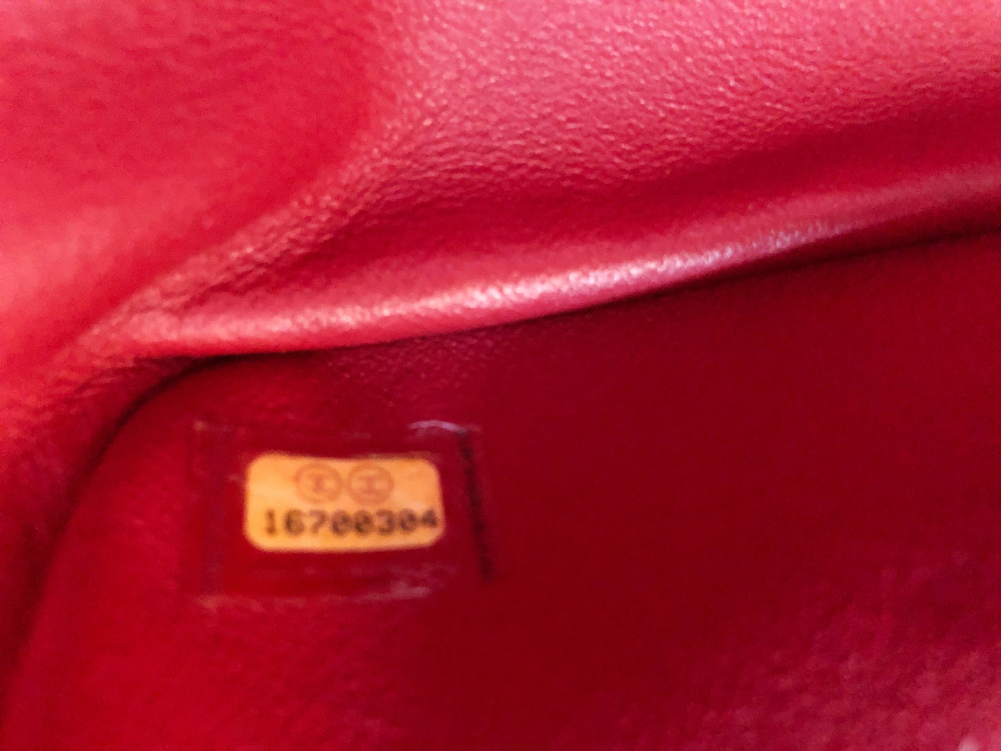 Grand Sac Chanel classique / timeless matelassé en cuir rouge caviar - Soline