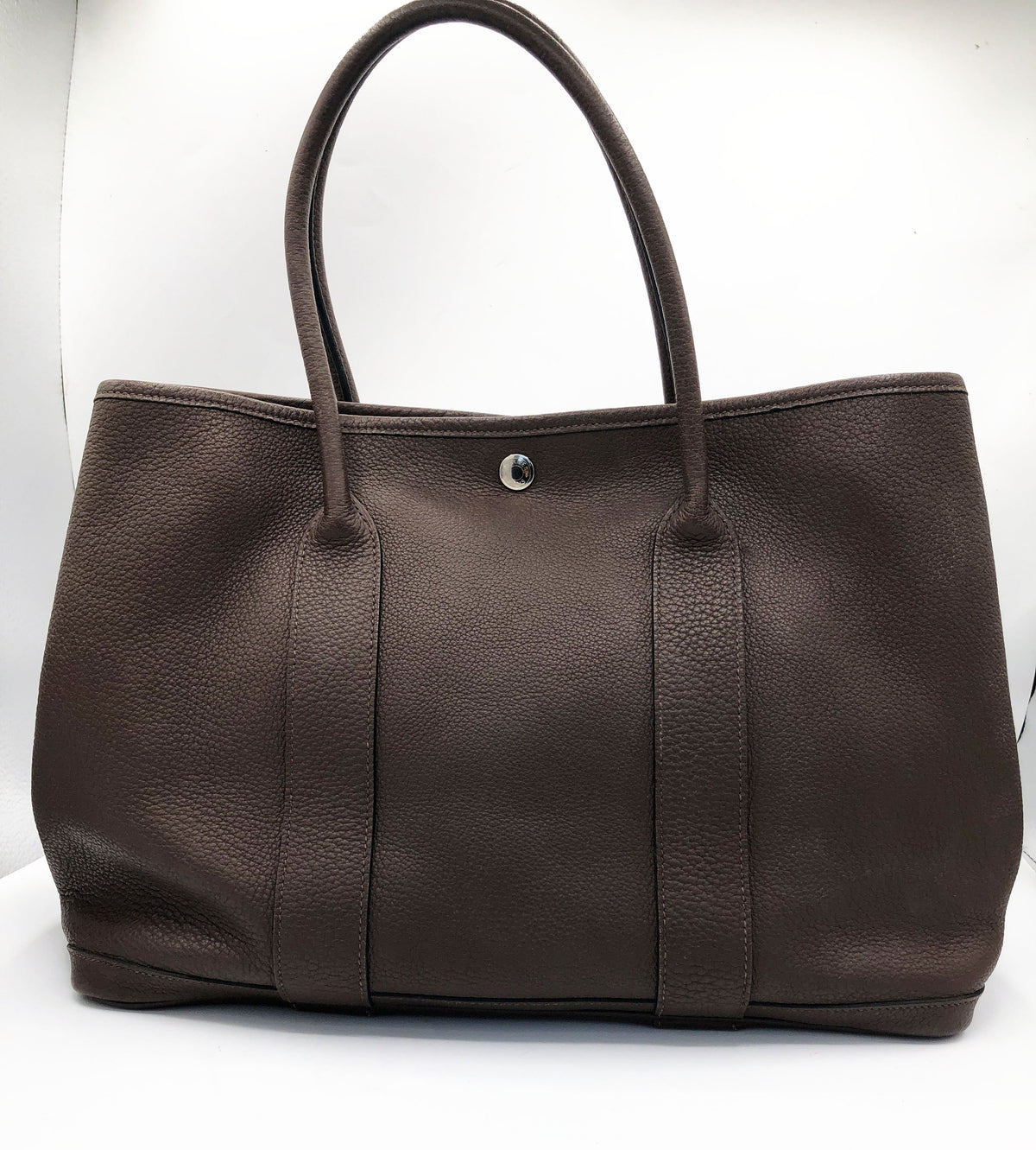 Sac à main Hermès Garden Party 36 Negonda marron - Soline