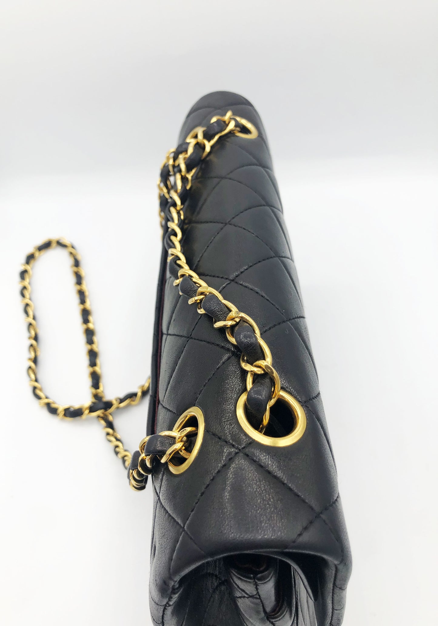 SAC CHANEL BANDOULIERE TIMELESS / CLASSIQUE AGNEAU NOIR