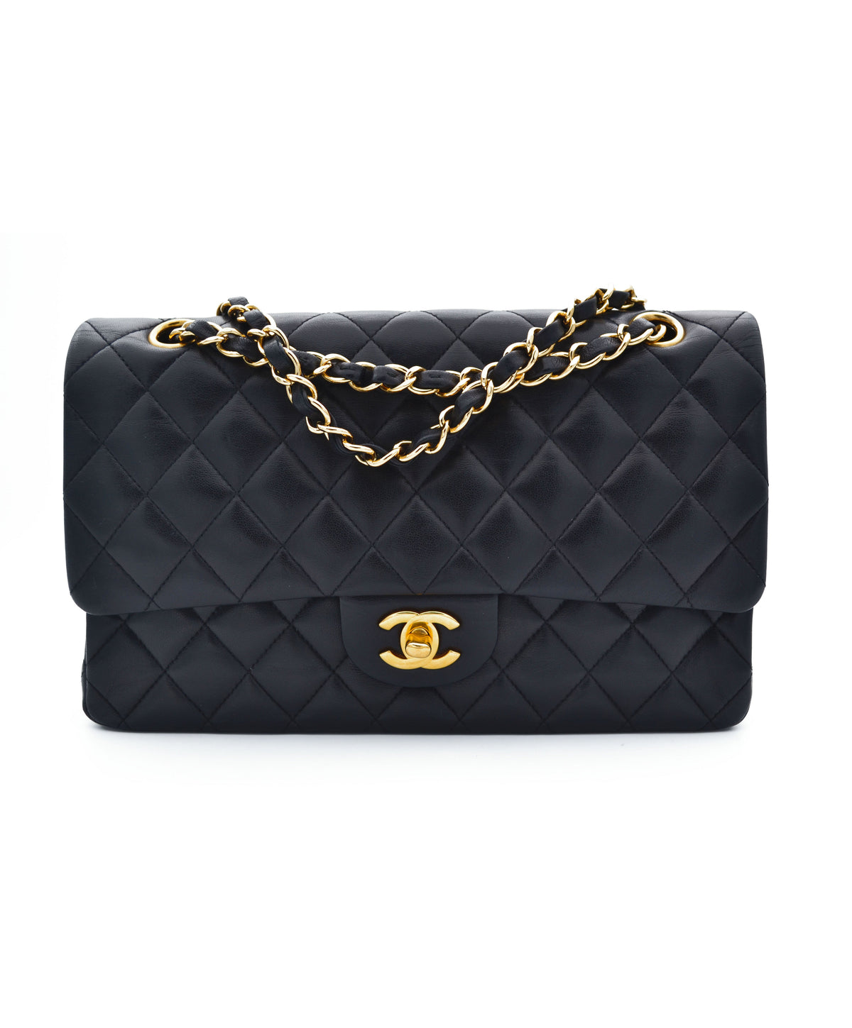 Sac Chanel timeless / classique 11.12 agneau noir medium - Soline