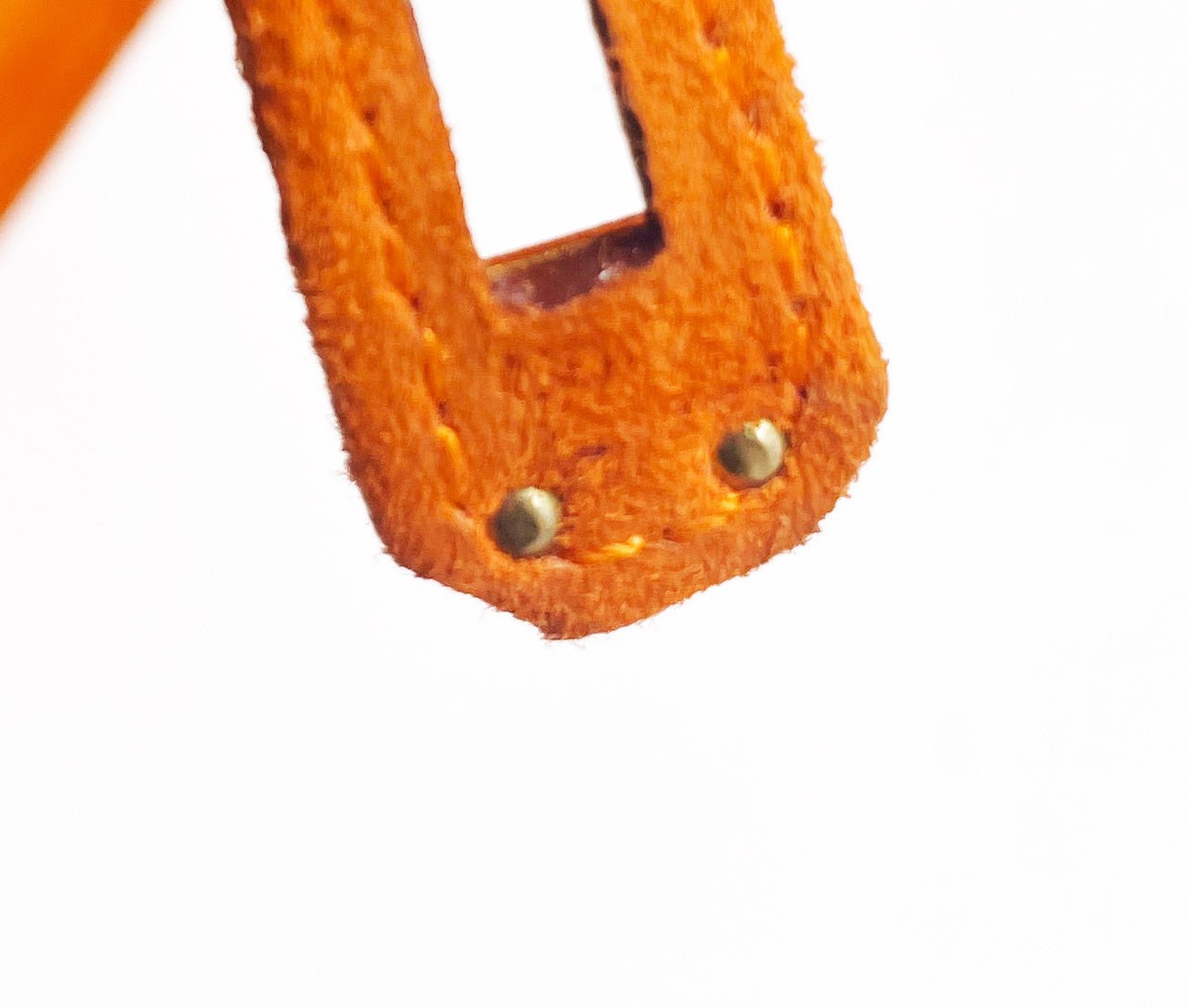 SAC HERMES KELLY SELLIER 25 DAIM ORANGE - Soline