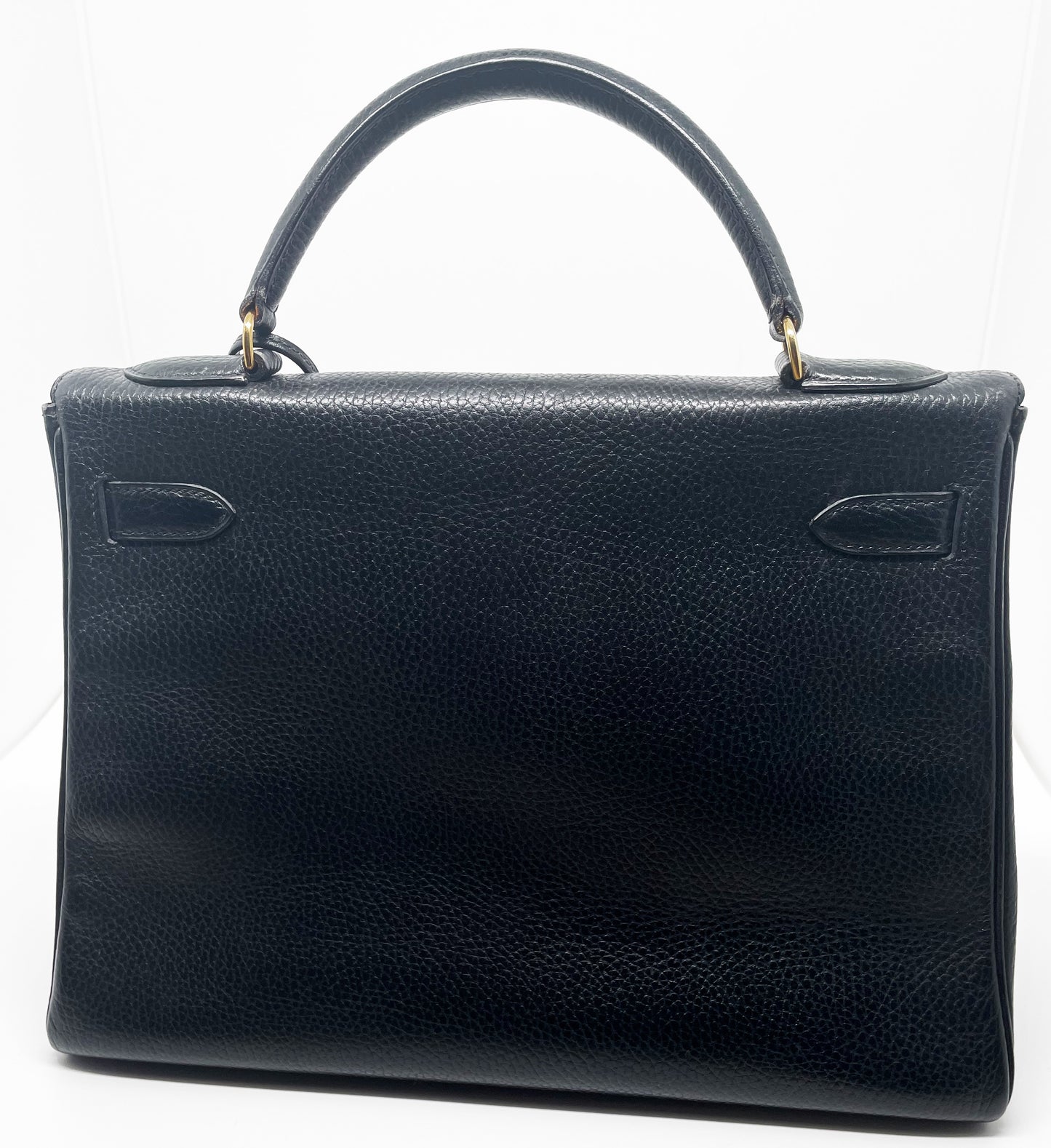 Hermès Ardennes Kelly Retourne 32 Noir GHW Bag