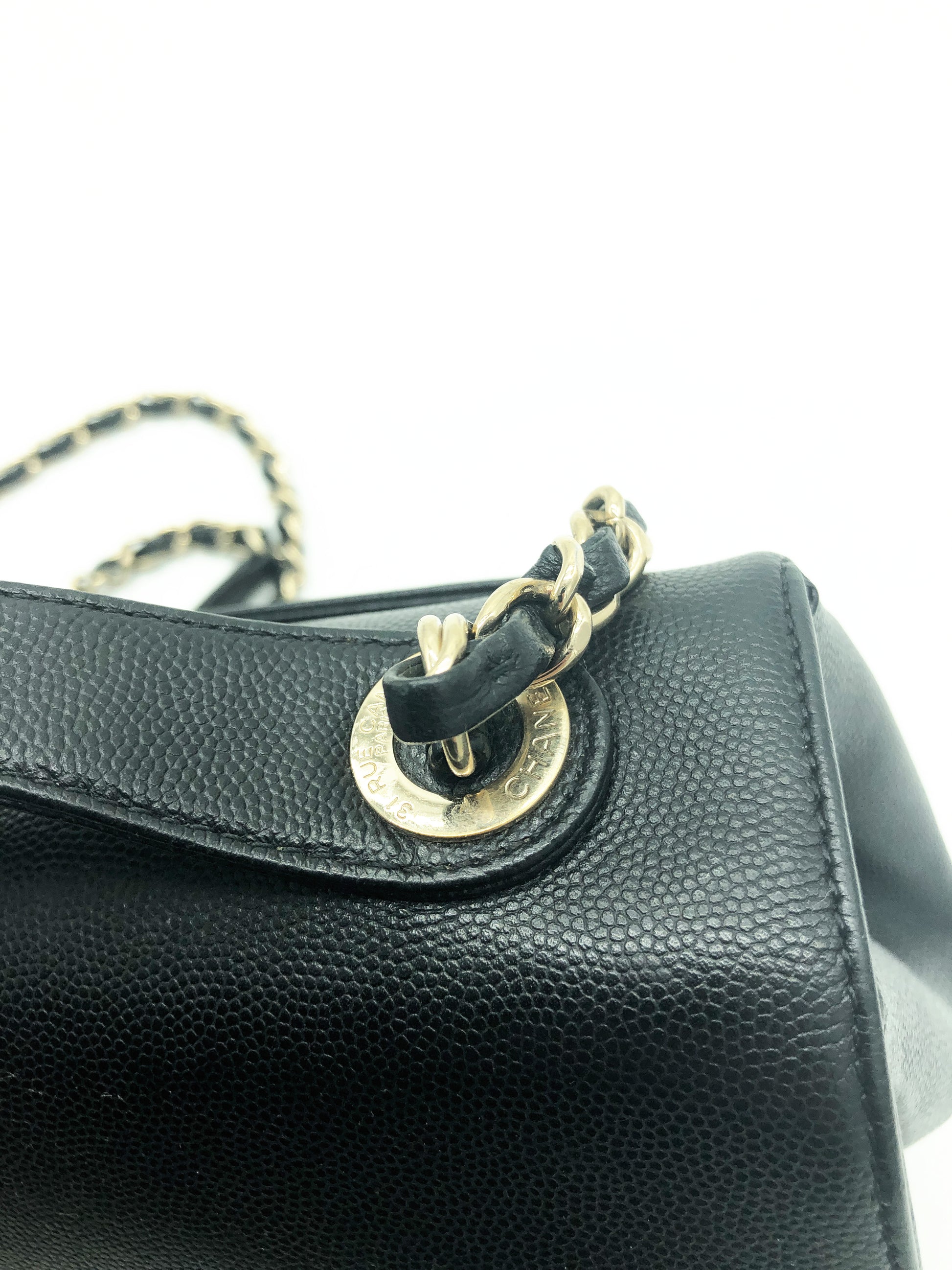Chanel black Business Affinity bag full caviar leather - Soline