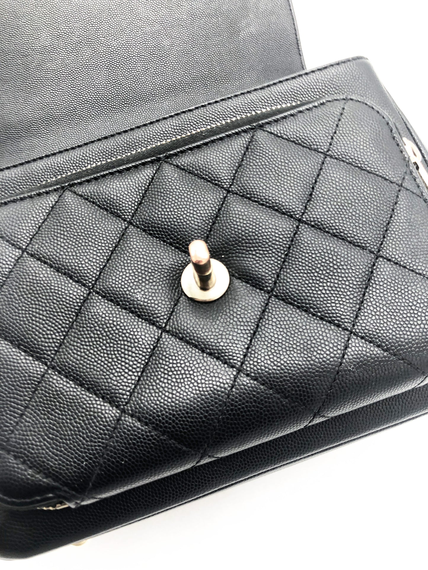 Chanel black Business Affinity bag full caviar leather - Soline
