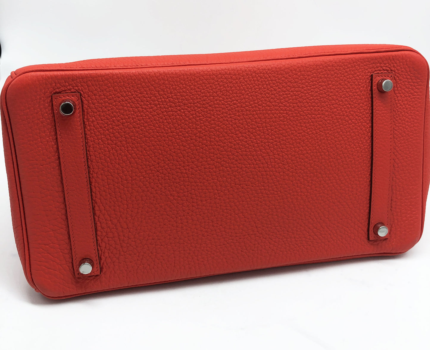 Superb Hermes Birkin bag 35 cm in capucine red Togo leather New - Soline