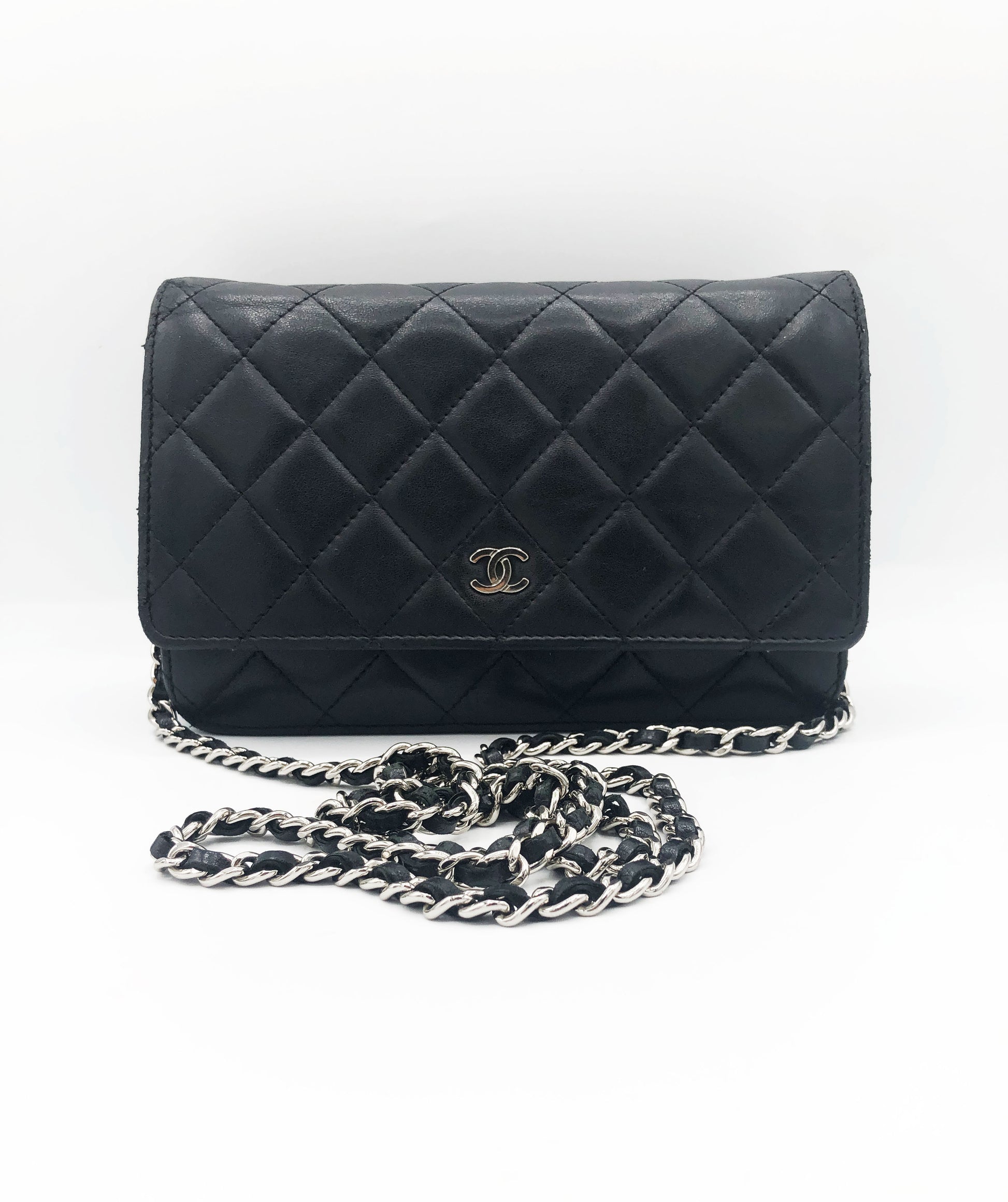 SAC CHANEL BANDOULIERE WALLET ON CHAIN ( WOC ) AGNEAU NOIR