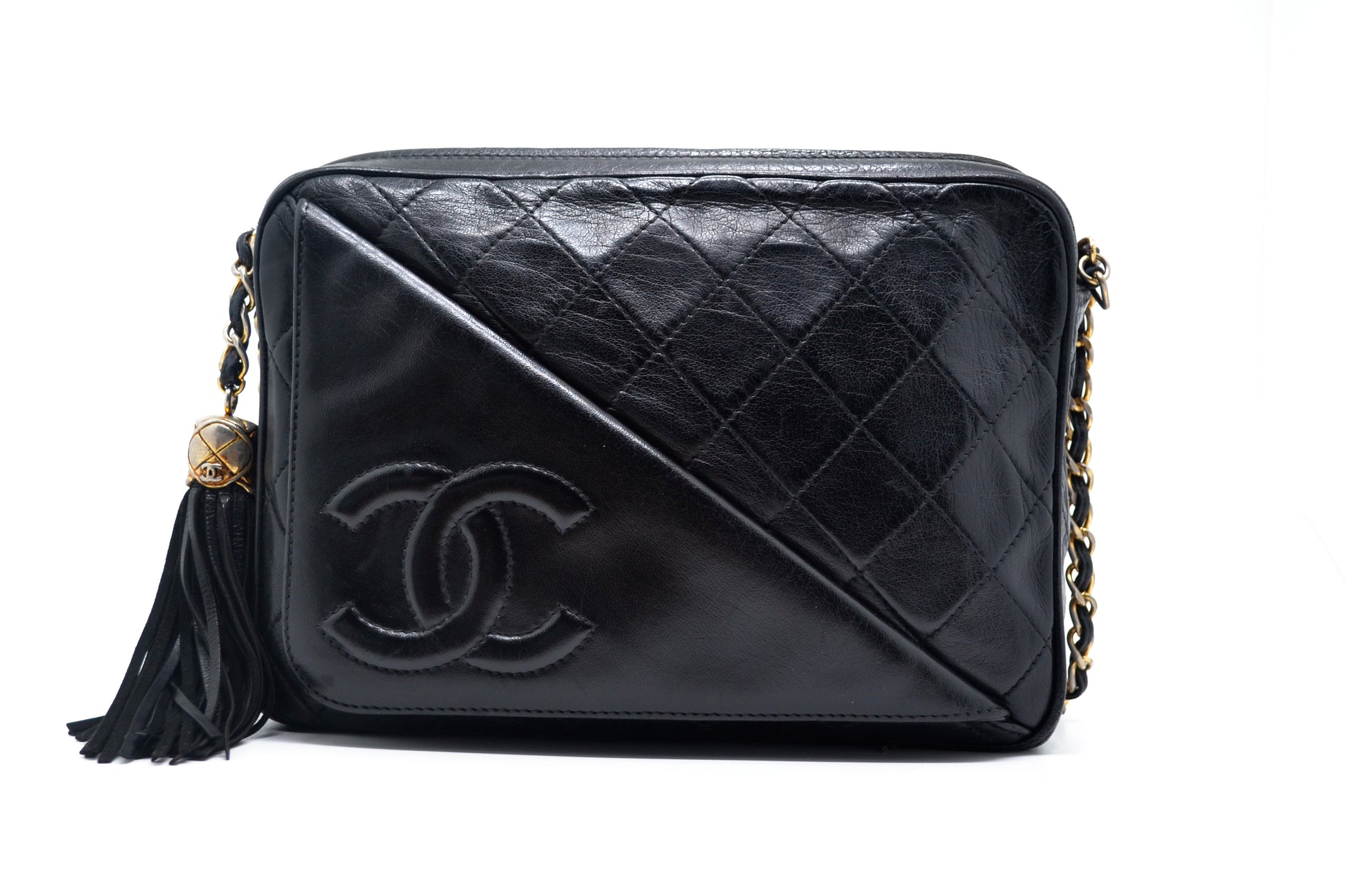 Sac Chanel Camera Noir vintage - Soline