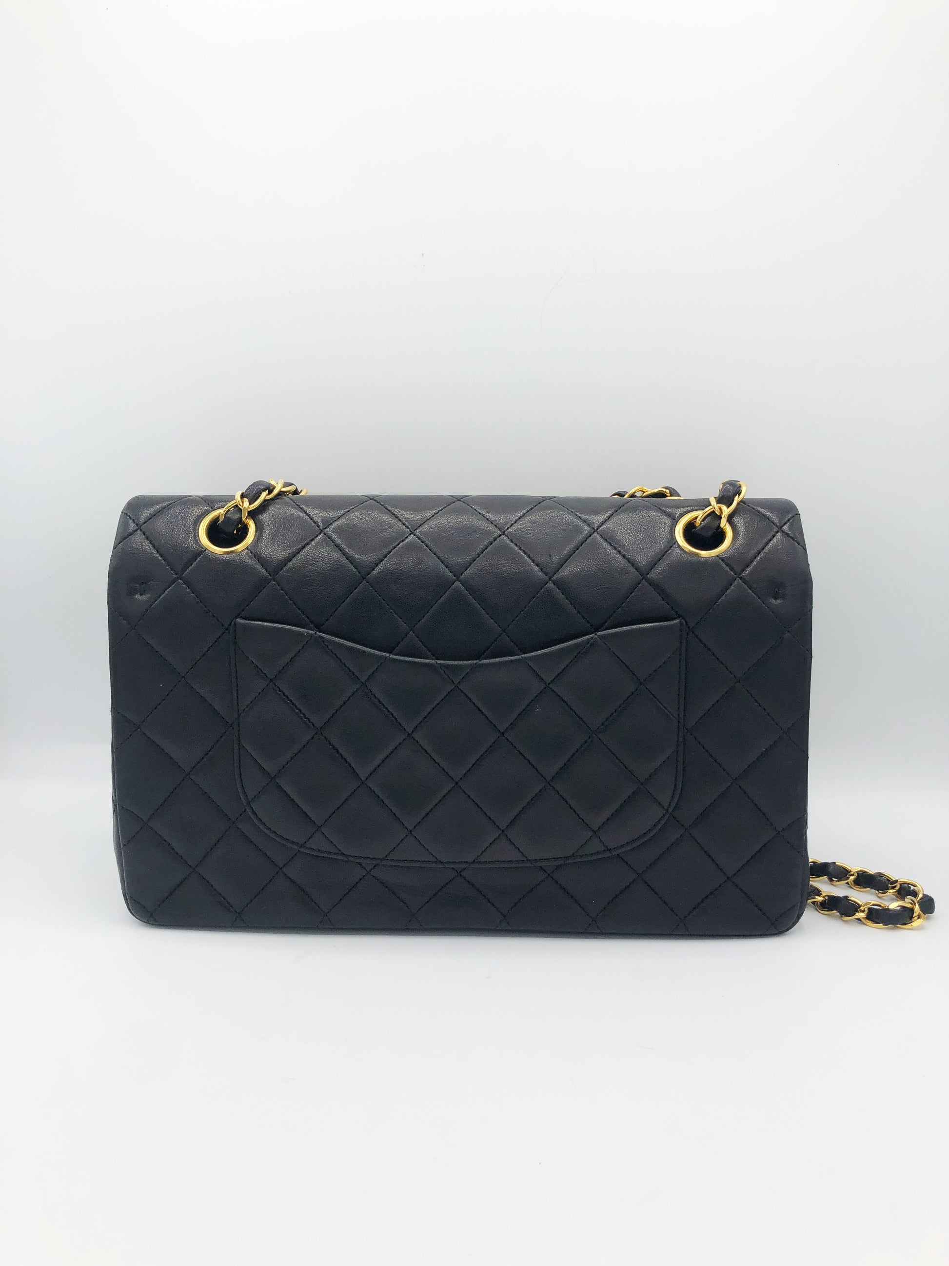 SAC CHANEL BANDOULIERE TIMELESS / CLASSIQUE AGNEAU NOIR