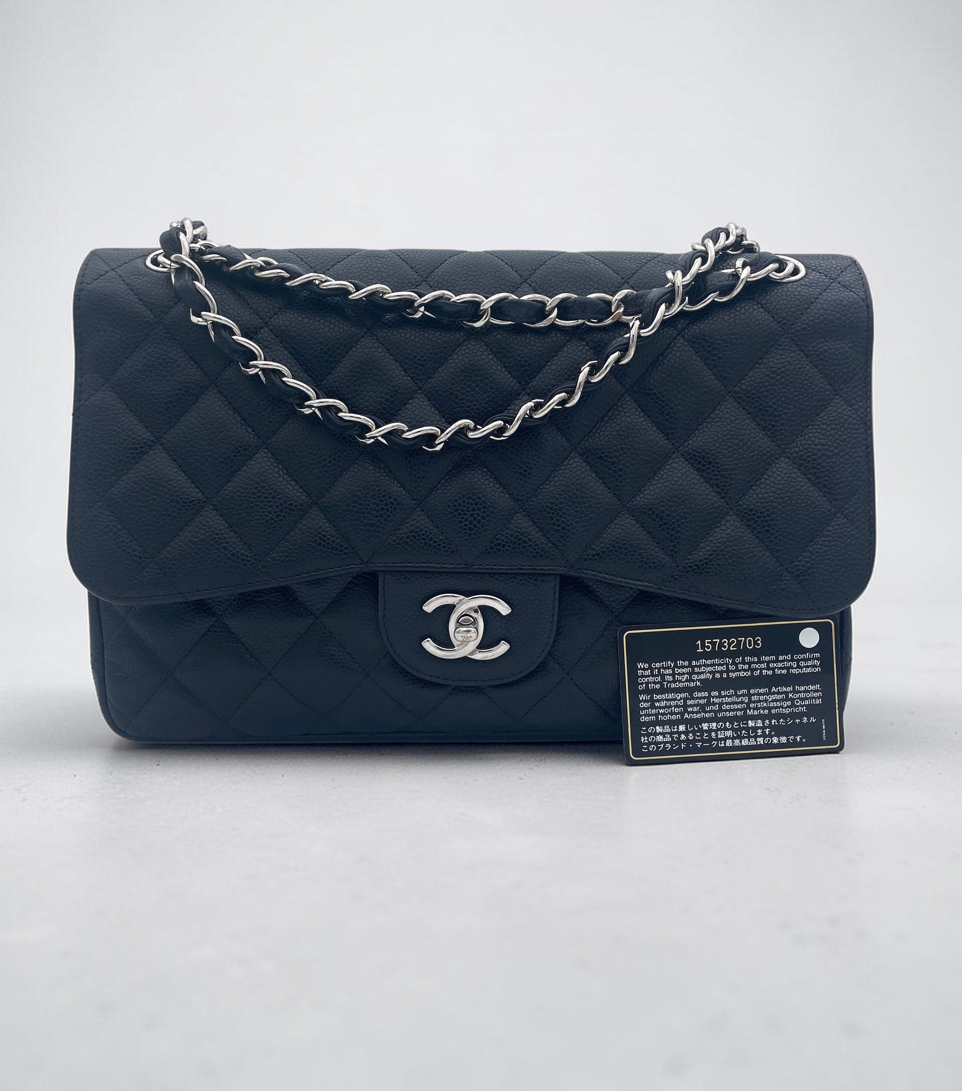Grand Sac Chanel double rabat noir