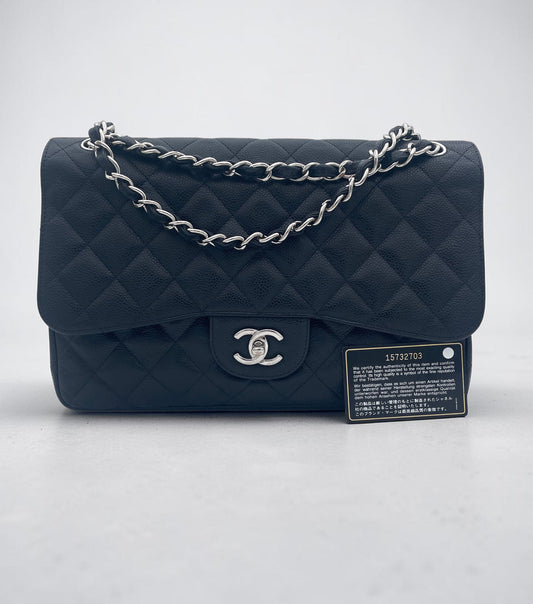 Grand Sac Chanel double rabat noir