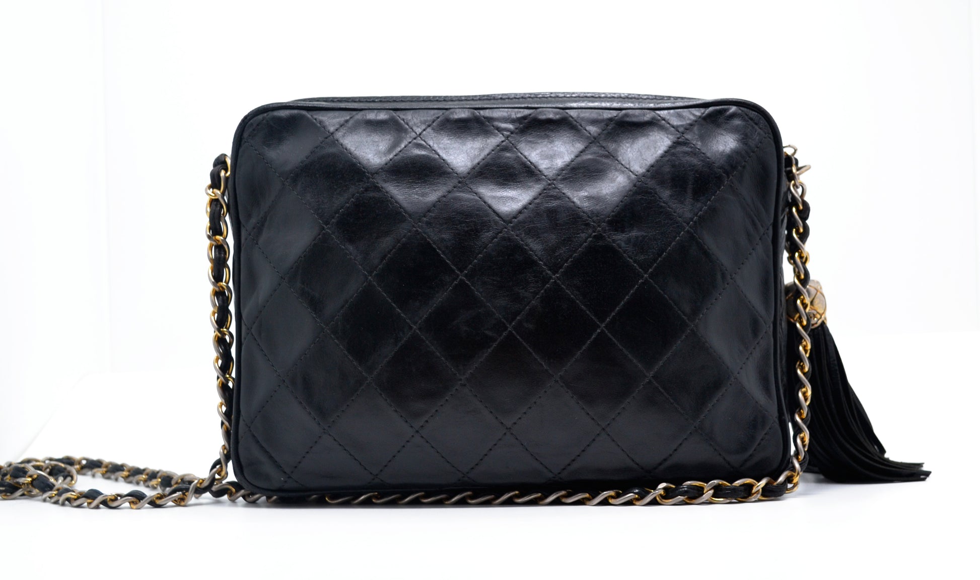 Sac Chanel Camera Noir vintage - Soline