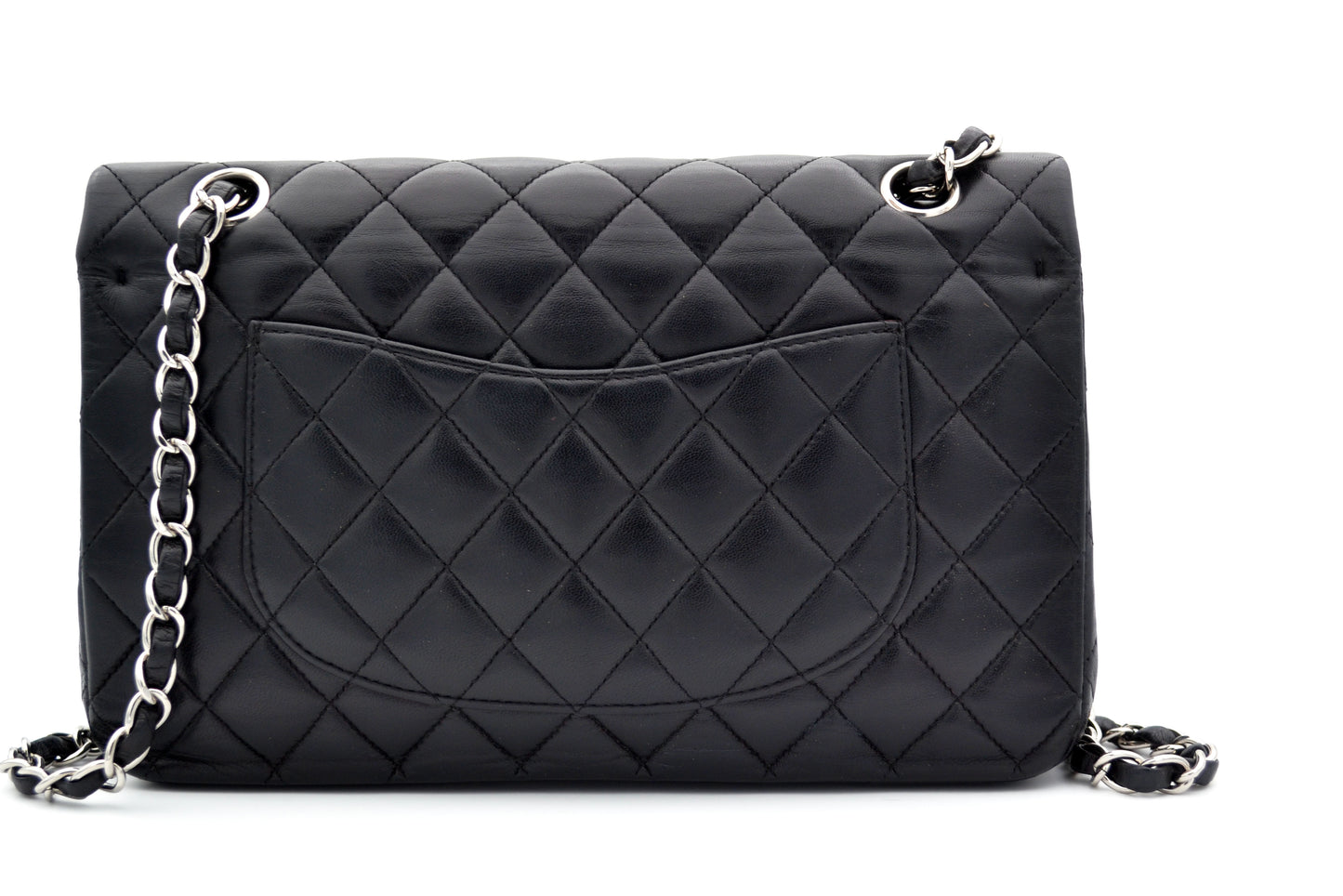 Sac Chanel noir et argente