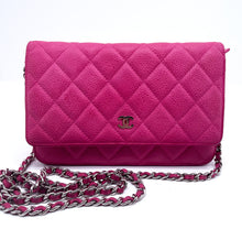 Load image into Gallery viewer, Chanel Wallet on Chain Handbag Pink Caviar Leather
