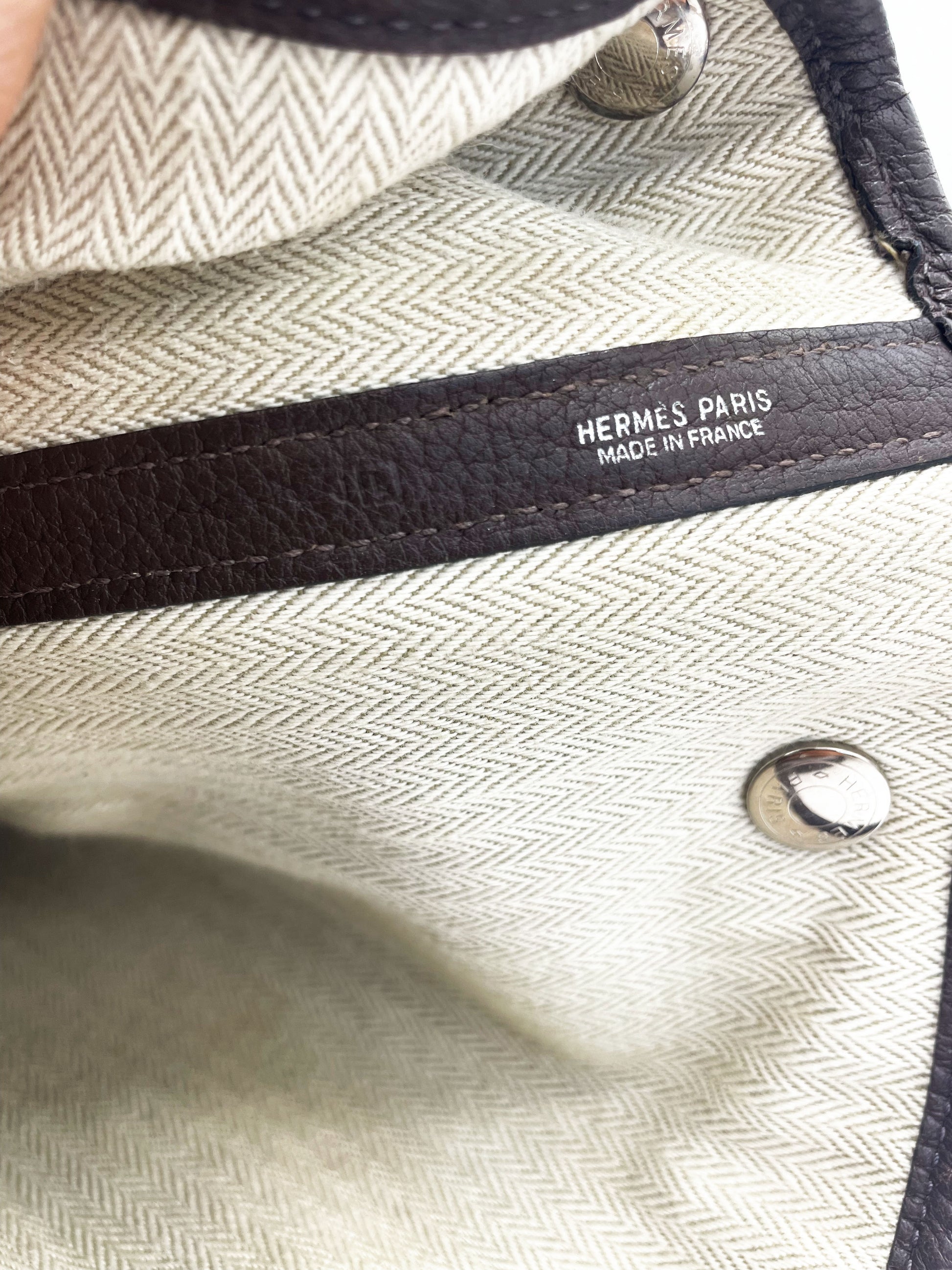 Sac à main Hermès Garden Party 36 Negonda marron