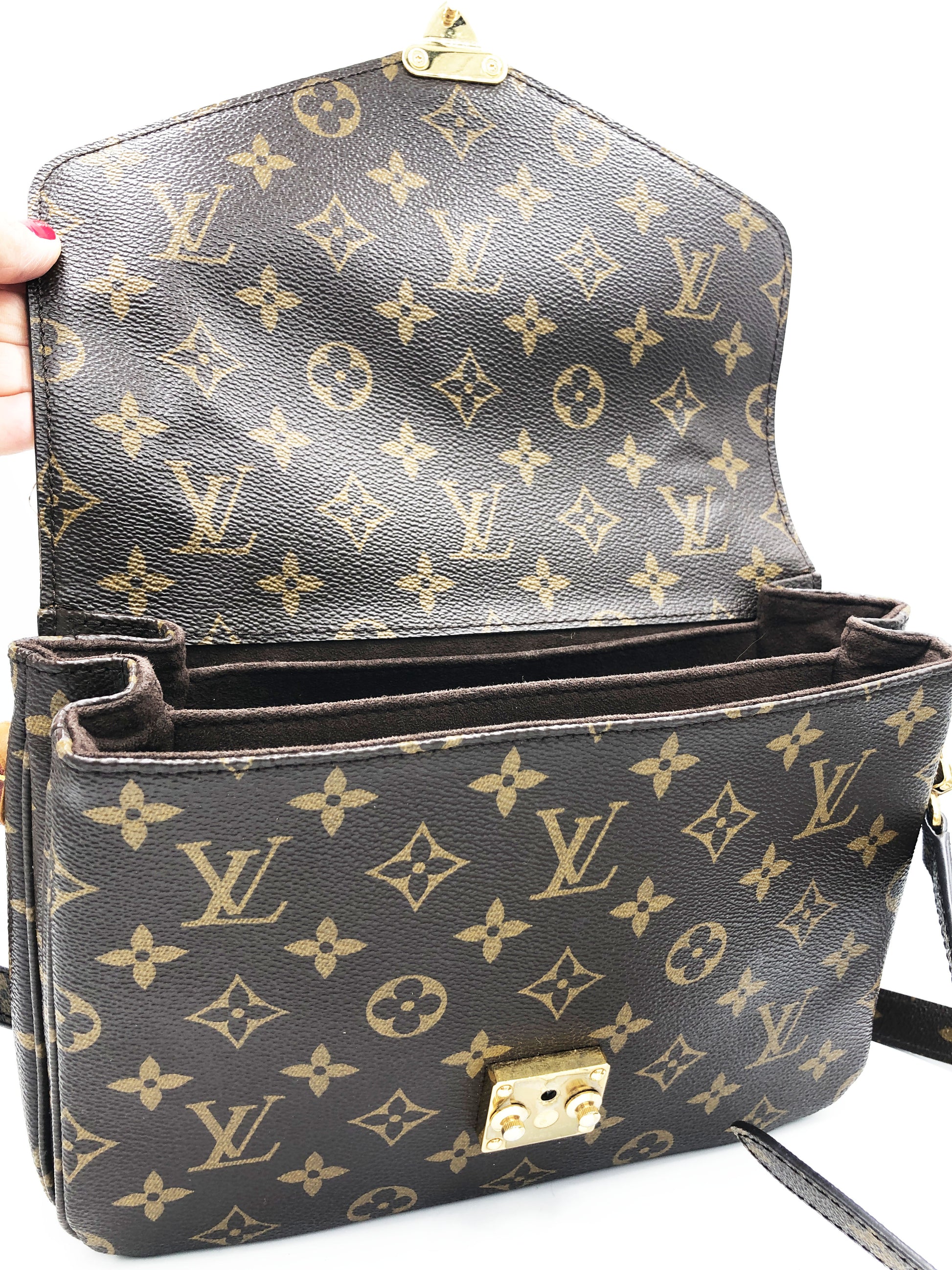 Sac à bandoulière Louis Vuitton Pochette Métis en toile monogramme
