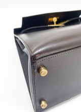 Load image into Gallery viewer, Sac Hermès Kelly 28 SELLIER chocolat en cuir box
