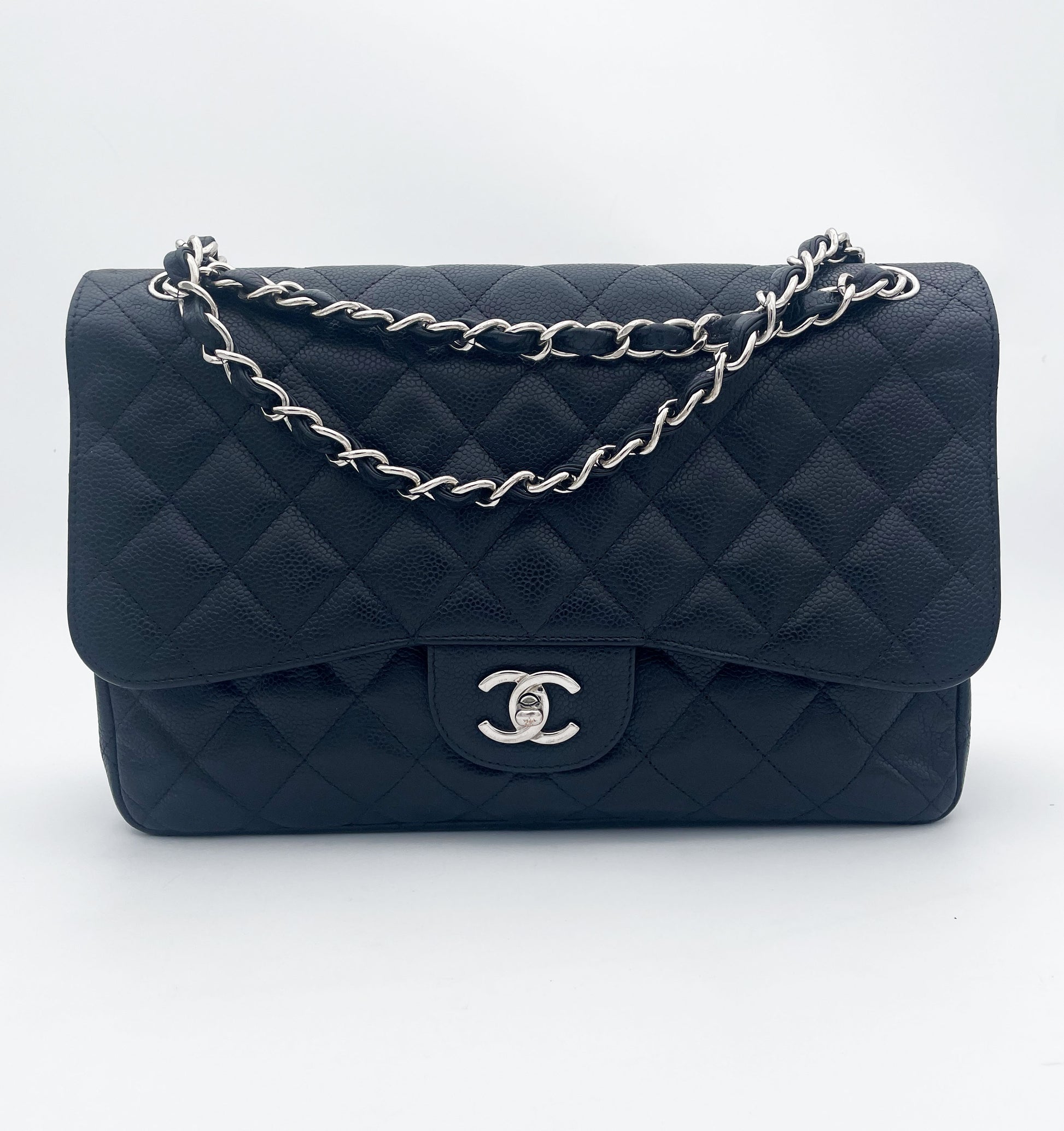 Grand Sac Chanel double rabat noir