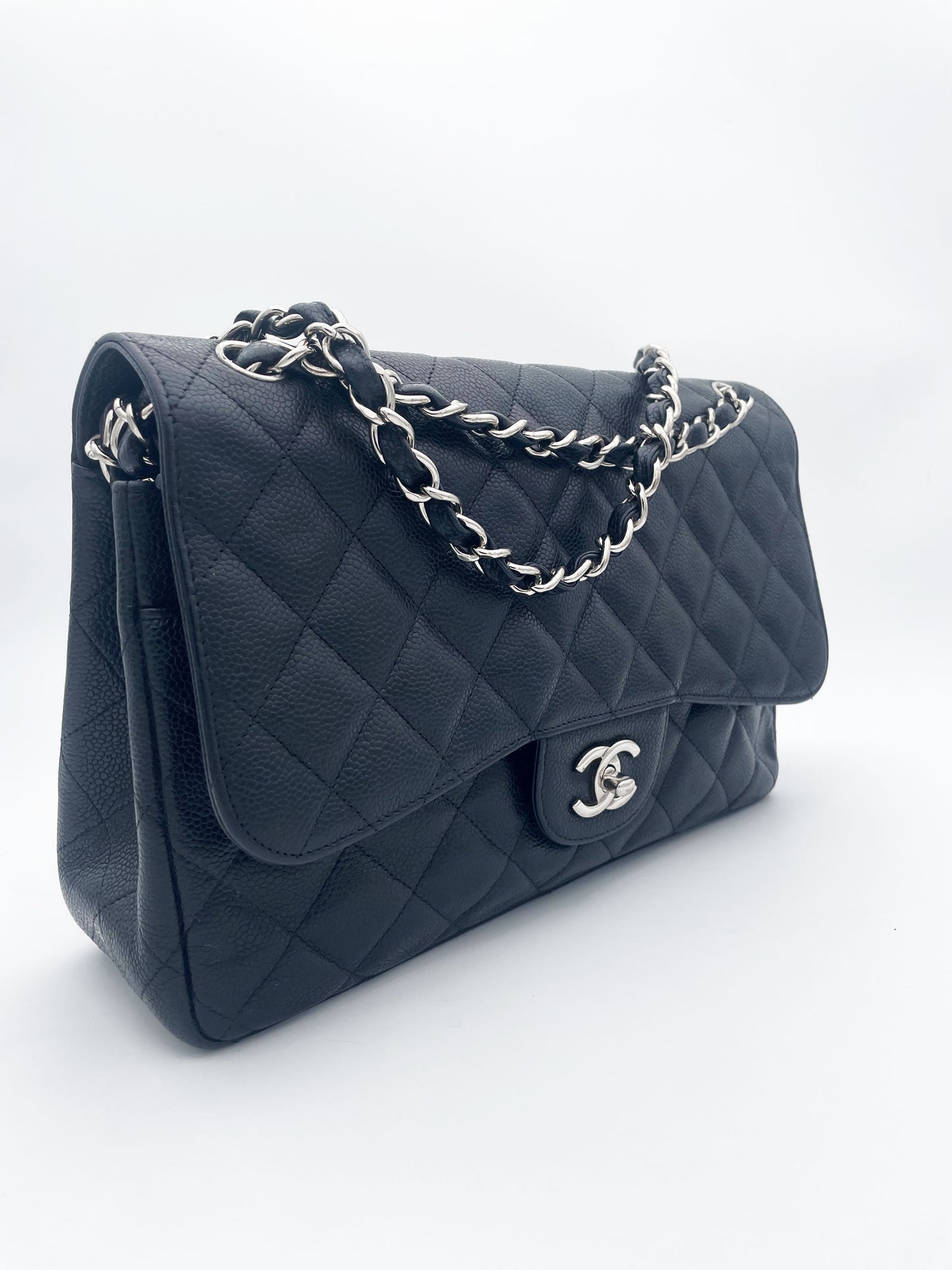 Grand Sac Chanel double rabat noir