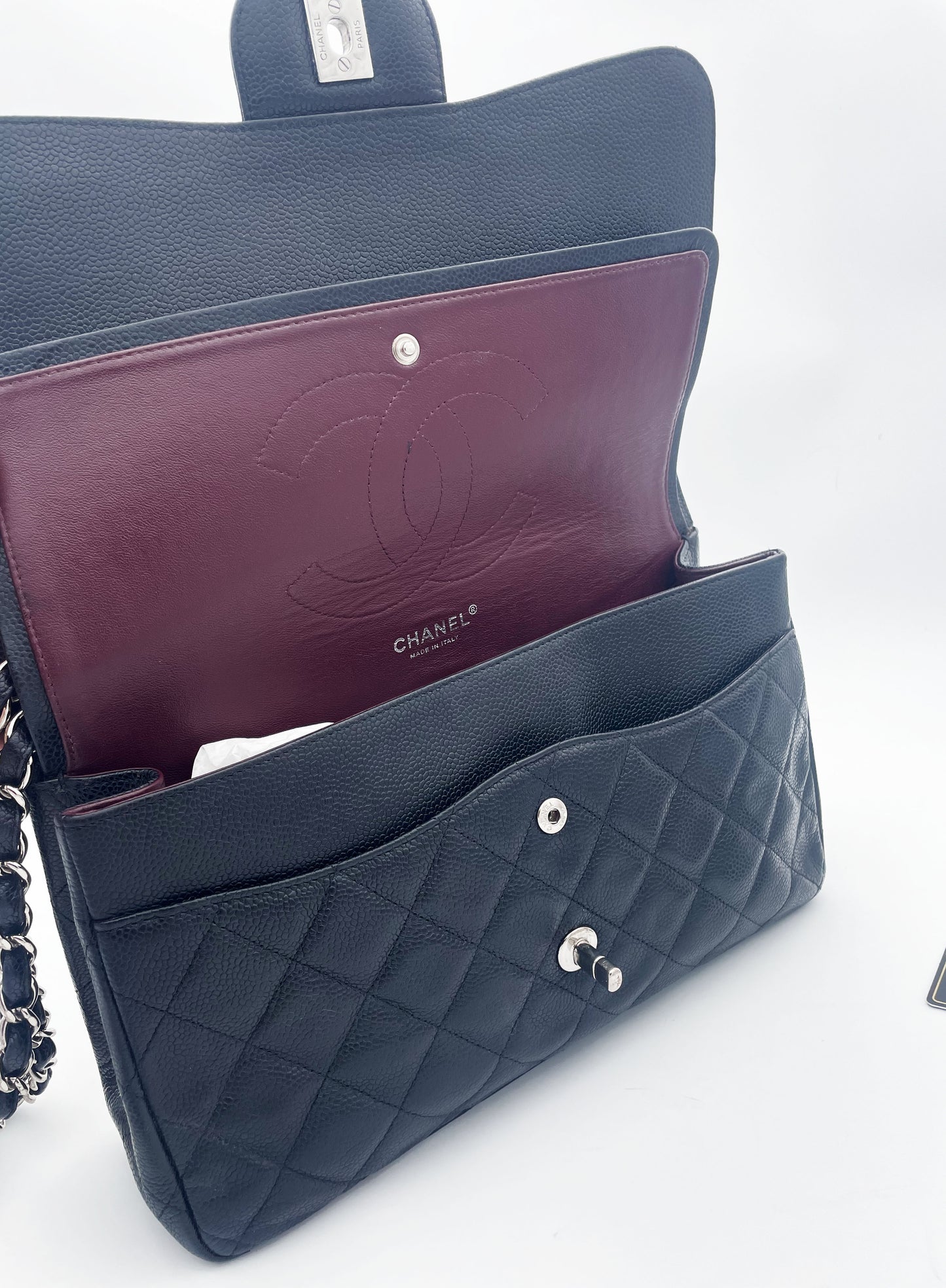 Grand Sac Chanel double rabat noir