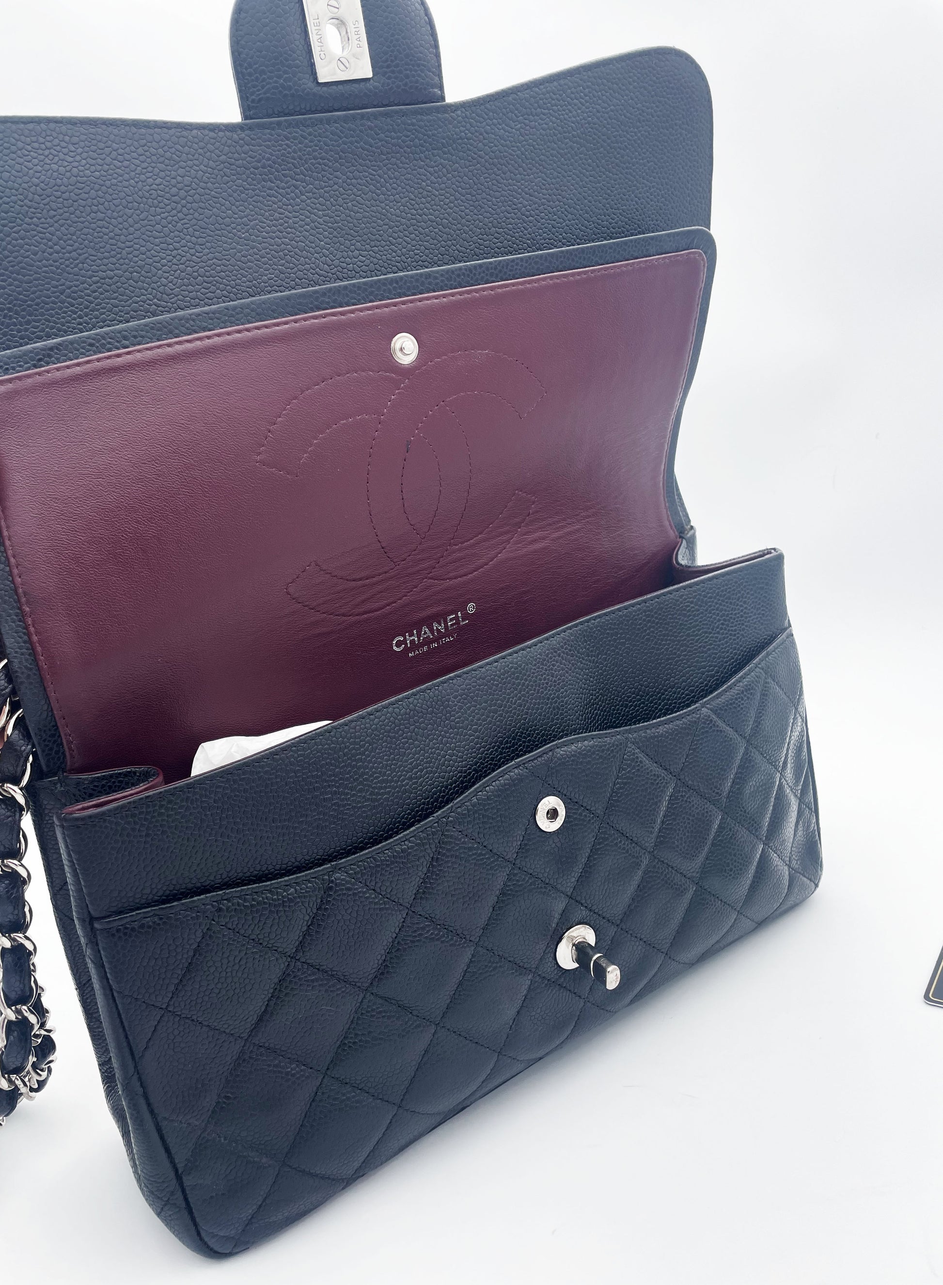 Grand Sac Chanel double rabat noir