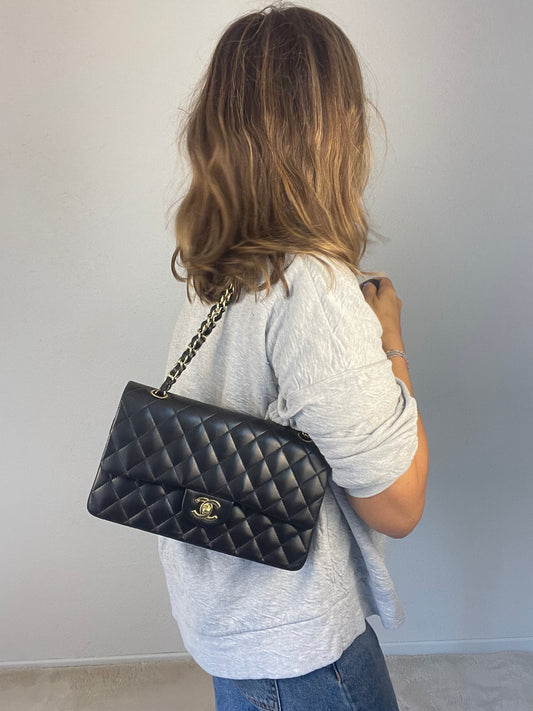Sac à main Classique Chanel Vintage noir femme - Soline