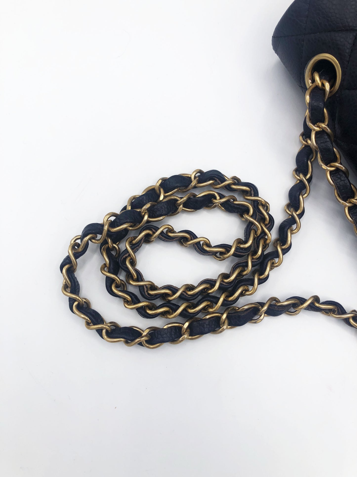 CHANEL- SAC CLASSIQUE 11.12 CAVIAR BLEU