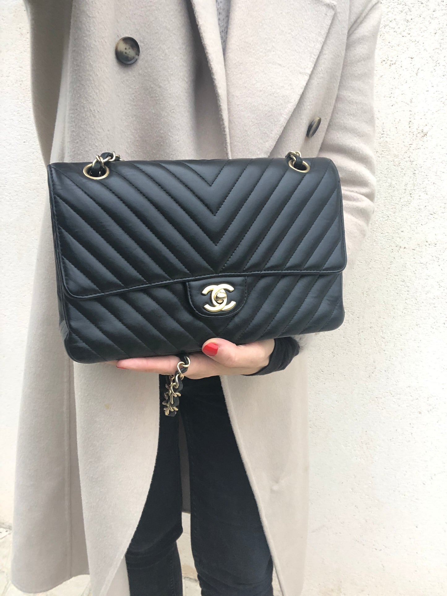 Sac Chanel noir chevron