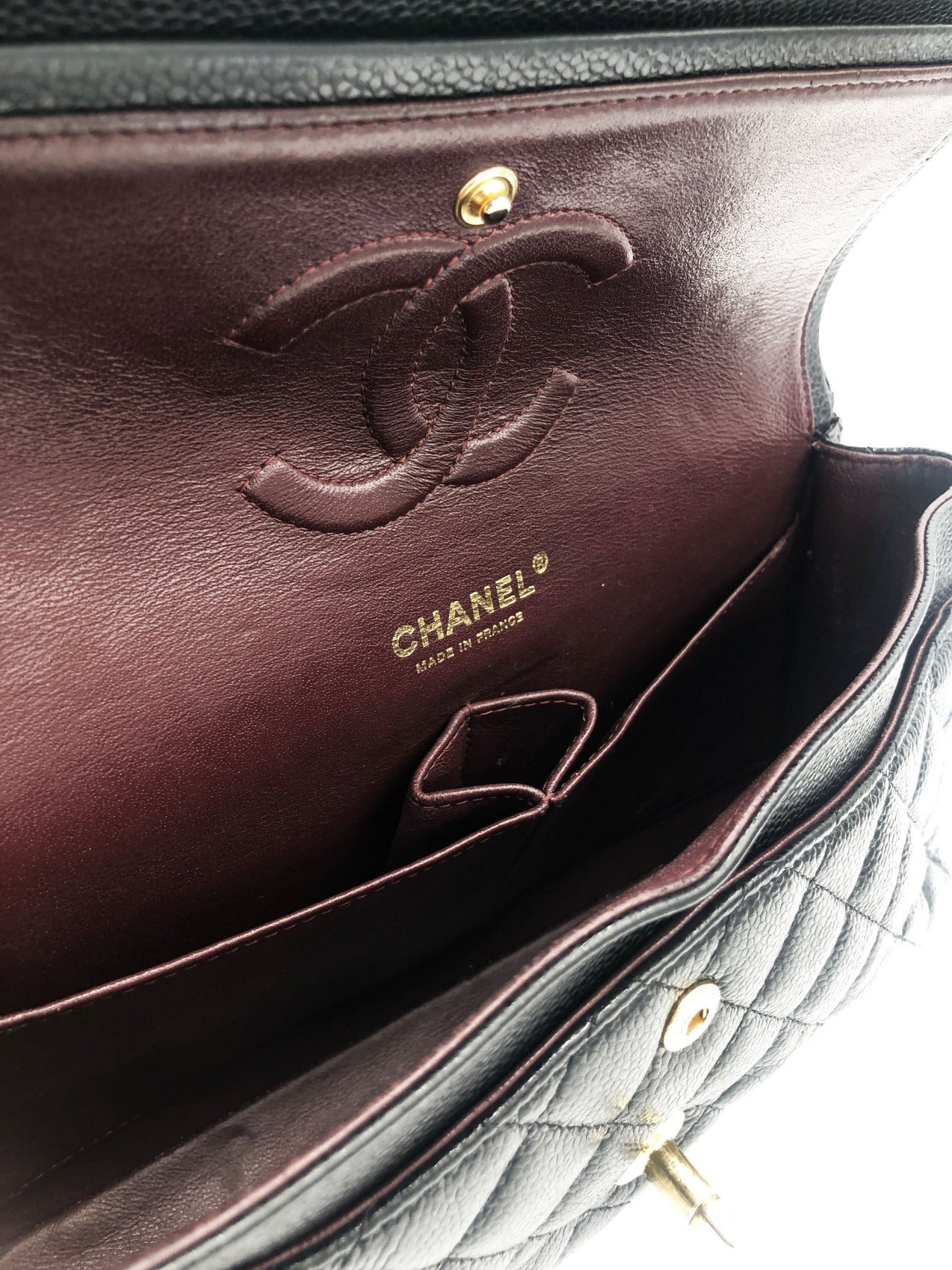 SAC CHANEL CLASSIQUE 11.12 CAVIAR NOIR