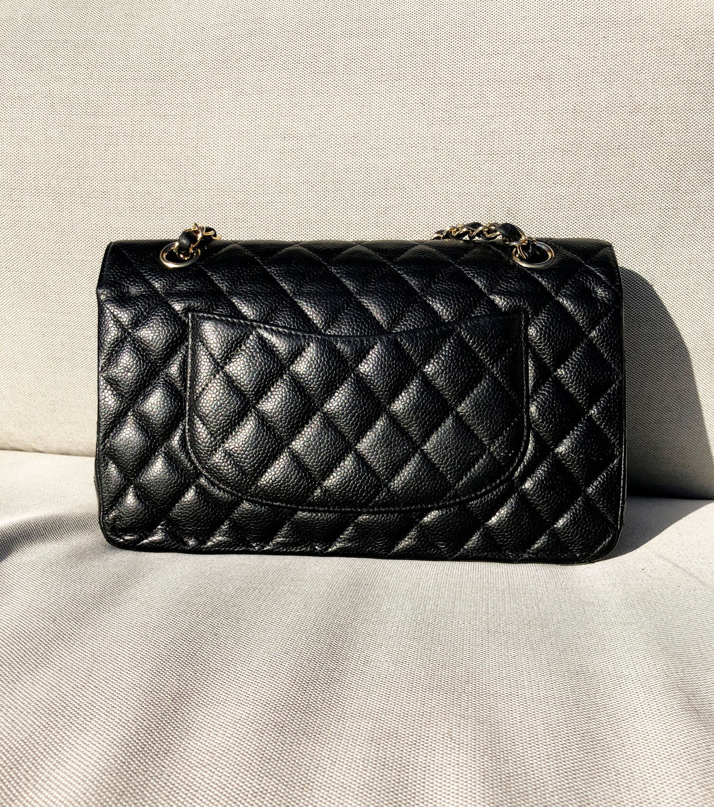 SAC CHANEL CLASSIQUE 11.12 CAVIAR NOIR