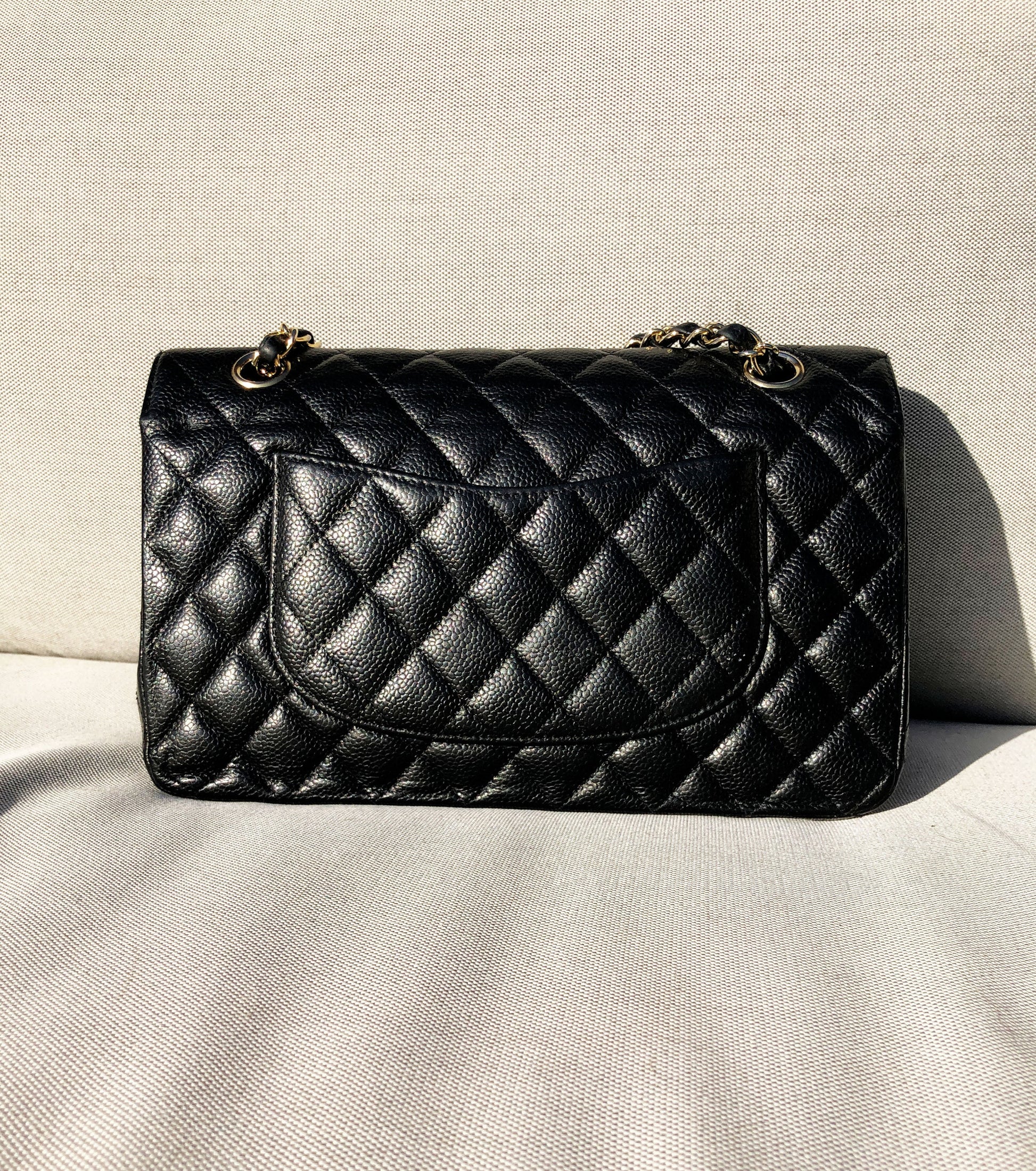 SAC CHANEL CLASSIQUE 11.12 CAVIAR NOIR