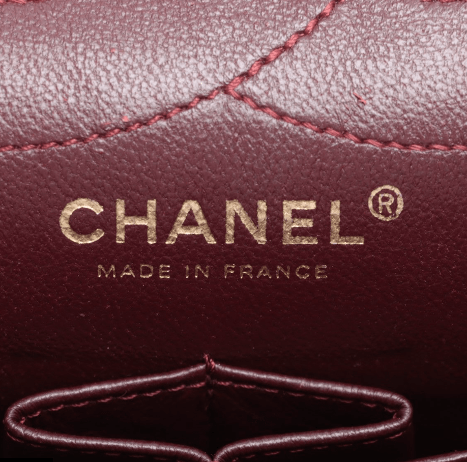 Grand Sac à main Chanel 2.55 Reissue en cuir de veau vieilli noir - Soline