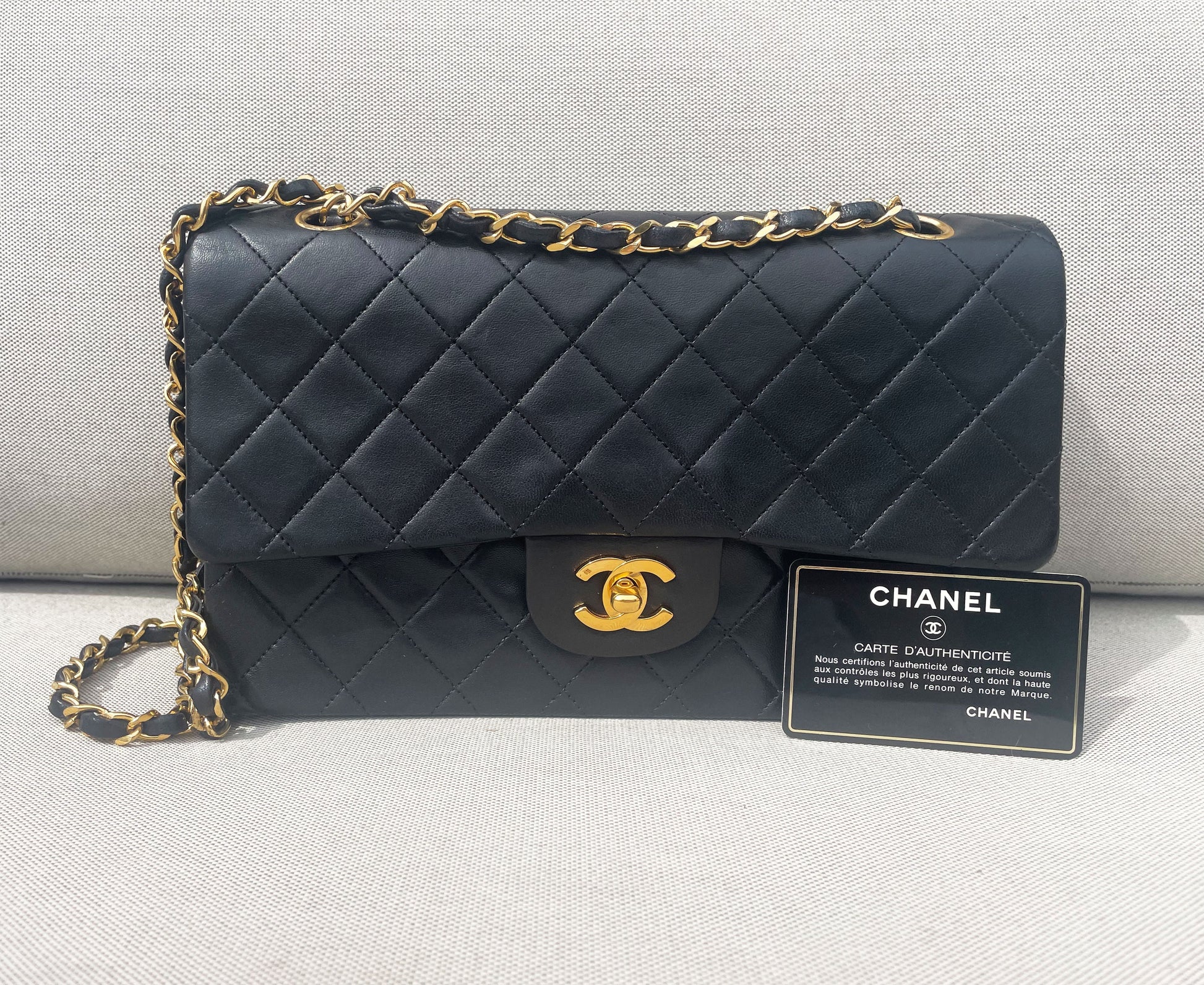 Sac à main Classique Chanel Vintage noir femme - Soline