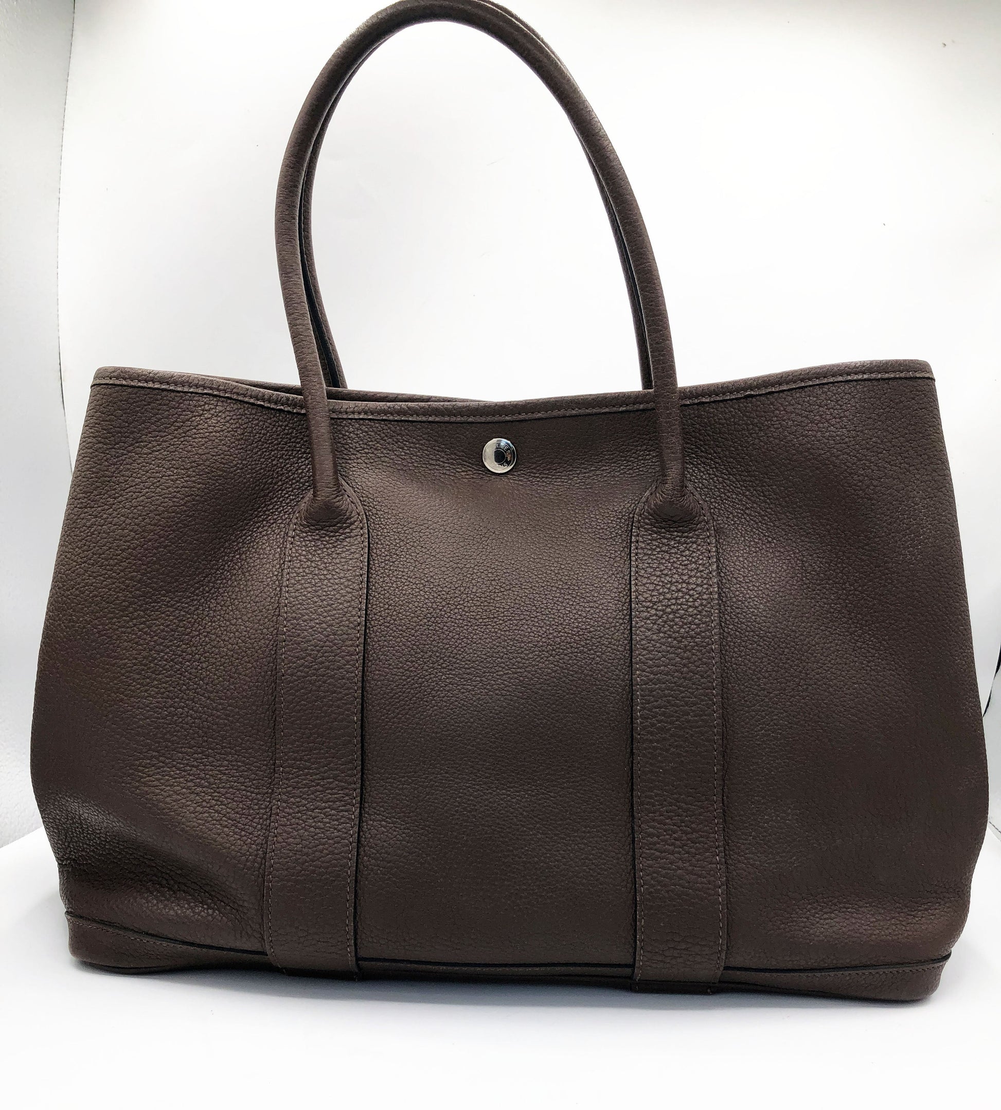 Sac à main Hermès Garden Party 36 Negonda marron - Soline
